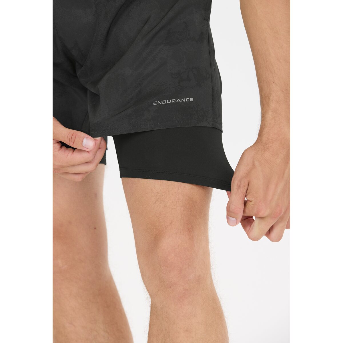 Mens Koy 2 in 1 Printed Shorts