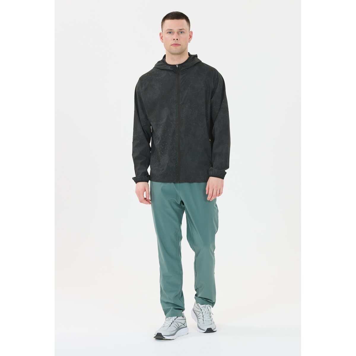 Mens Braylen Lightweight Printed Running Jacket