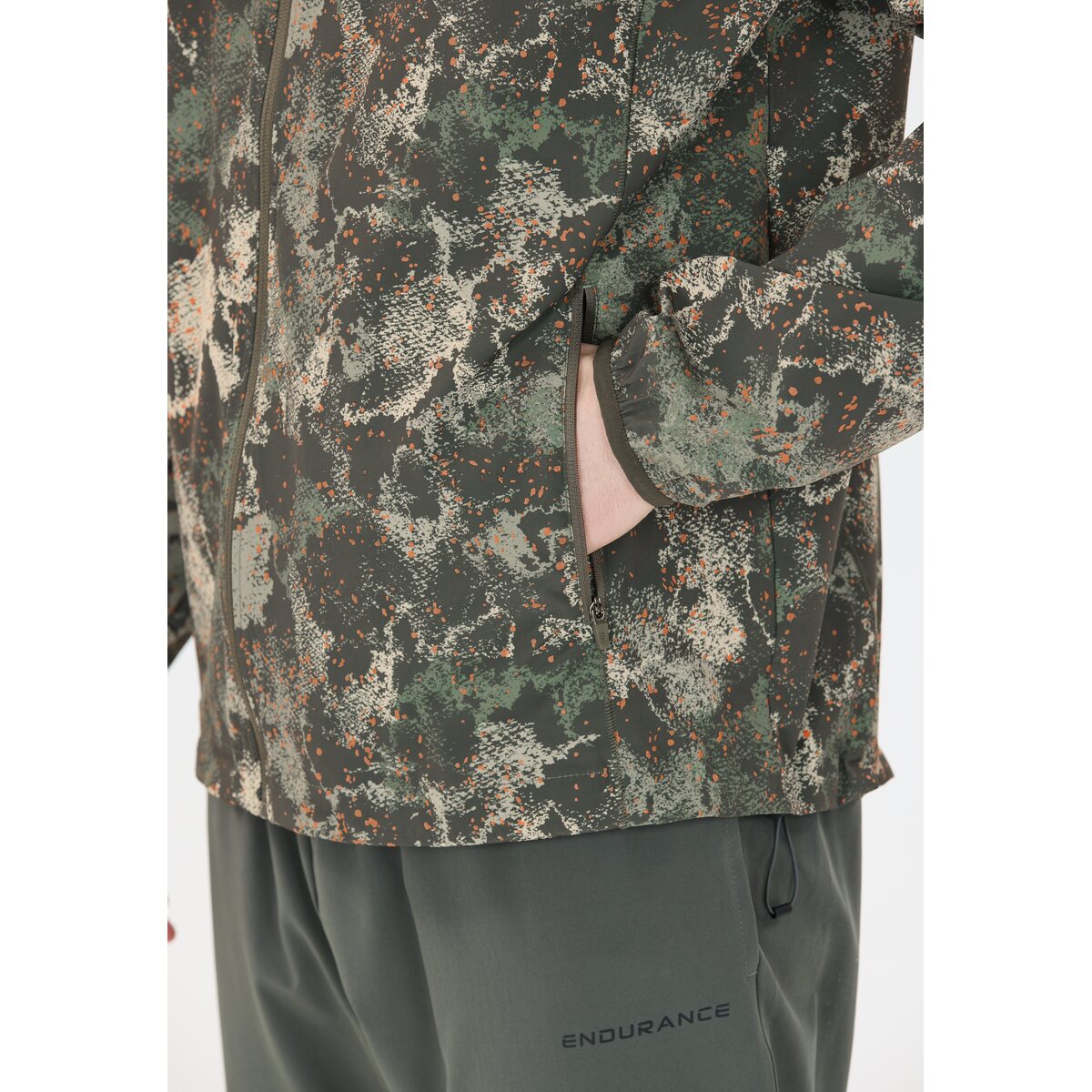 Mens Braylen Lightweight Printed Running Jacket