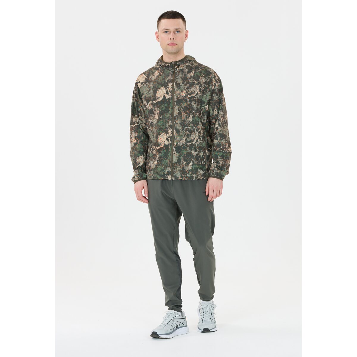 Mens Braylen Lightweight Printed Running Jacket