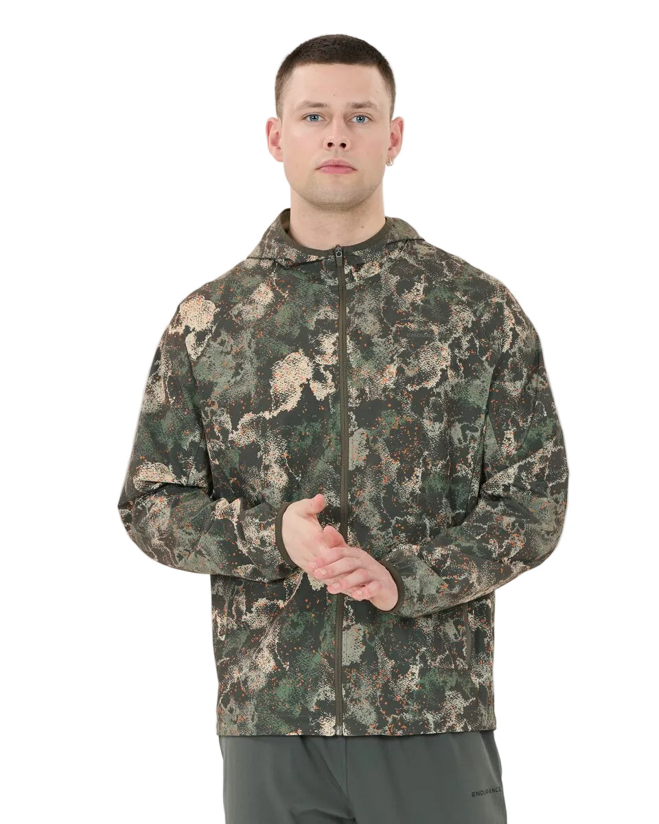 Mens Braylen Lightweight Printed Running Jacket