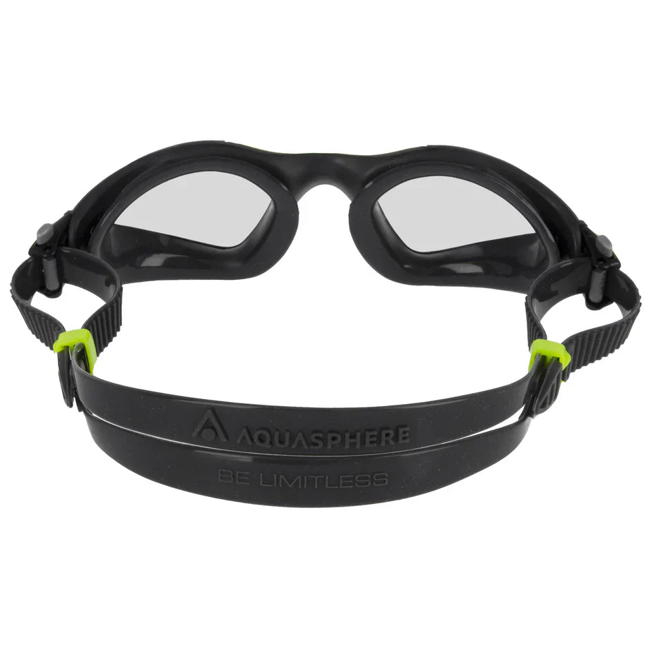 Kayenne Adult Dark Grey Green Swim Goggles