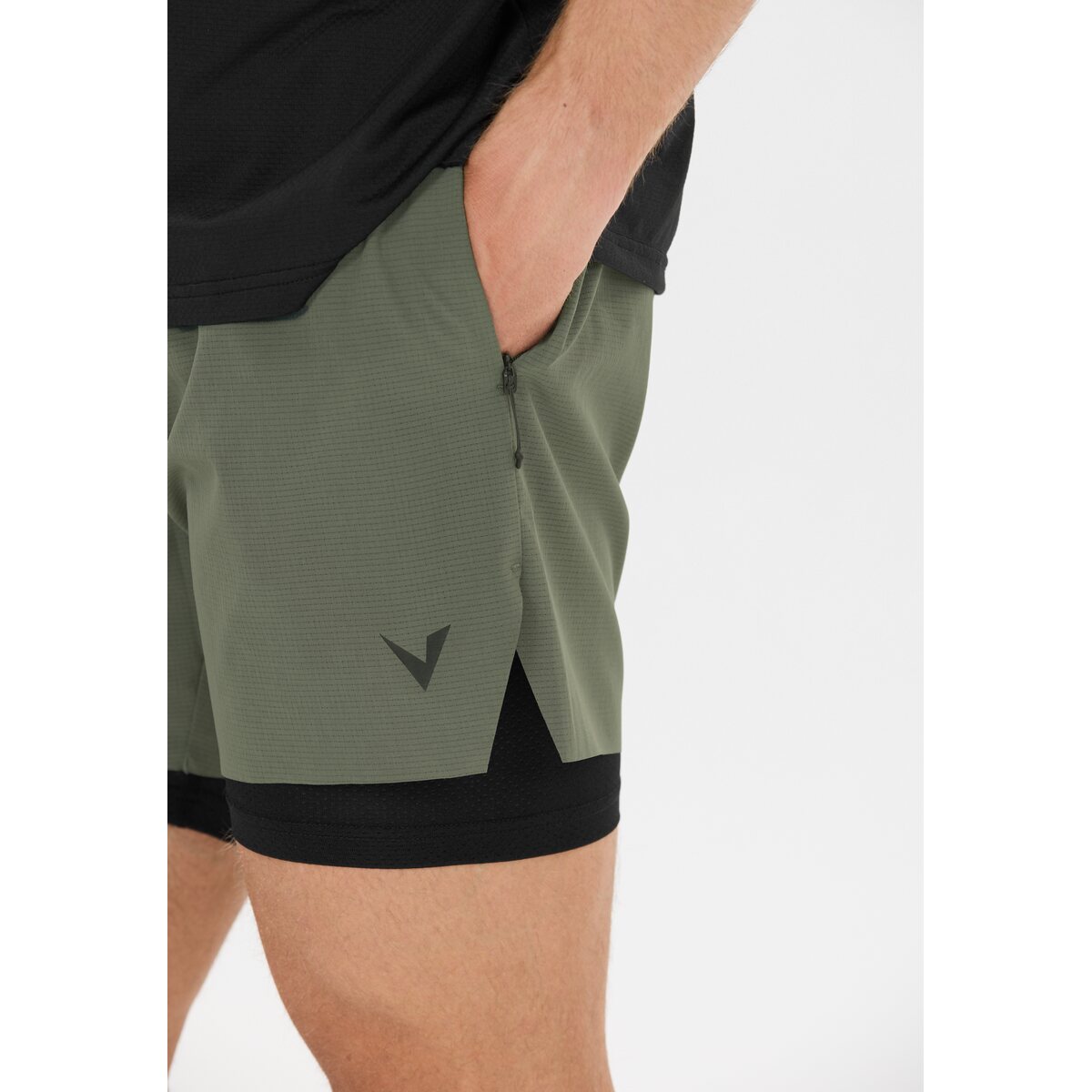 Mens Ado 2 in 1 Ripstop Short