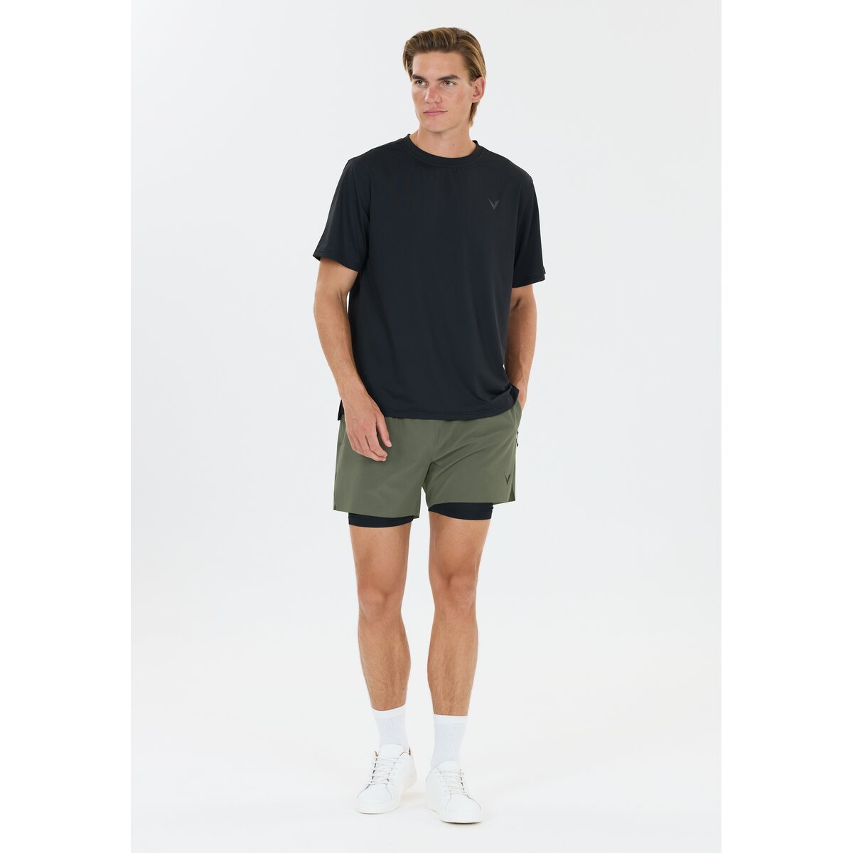 Mens Ado 2 in 1 Ripstop Short