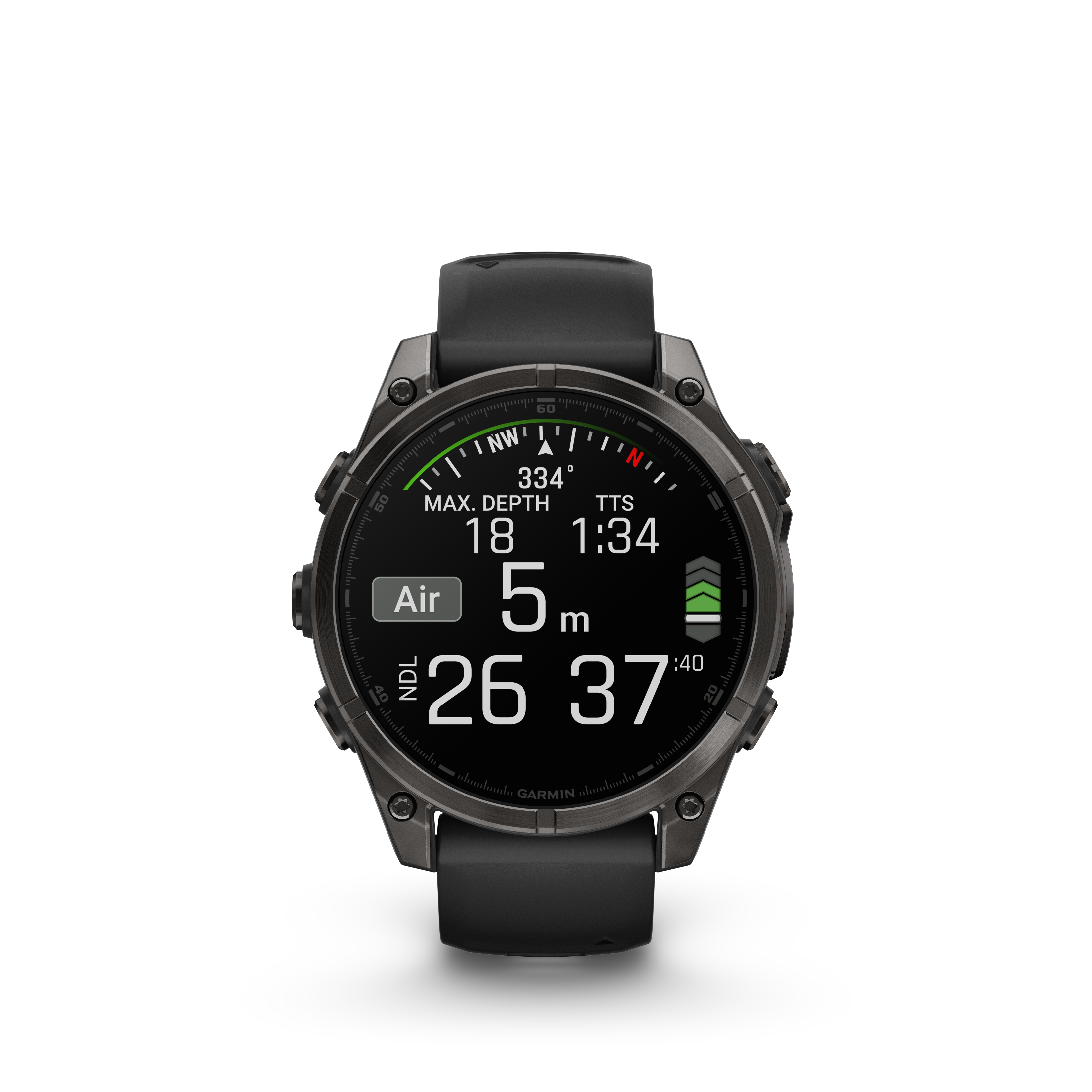 Fenix 8 Amoled Sapphire Carbon Gray Titanium Black Band 47MM