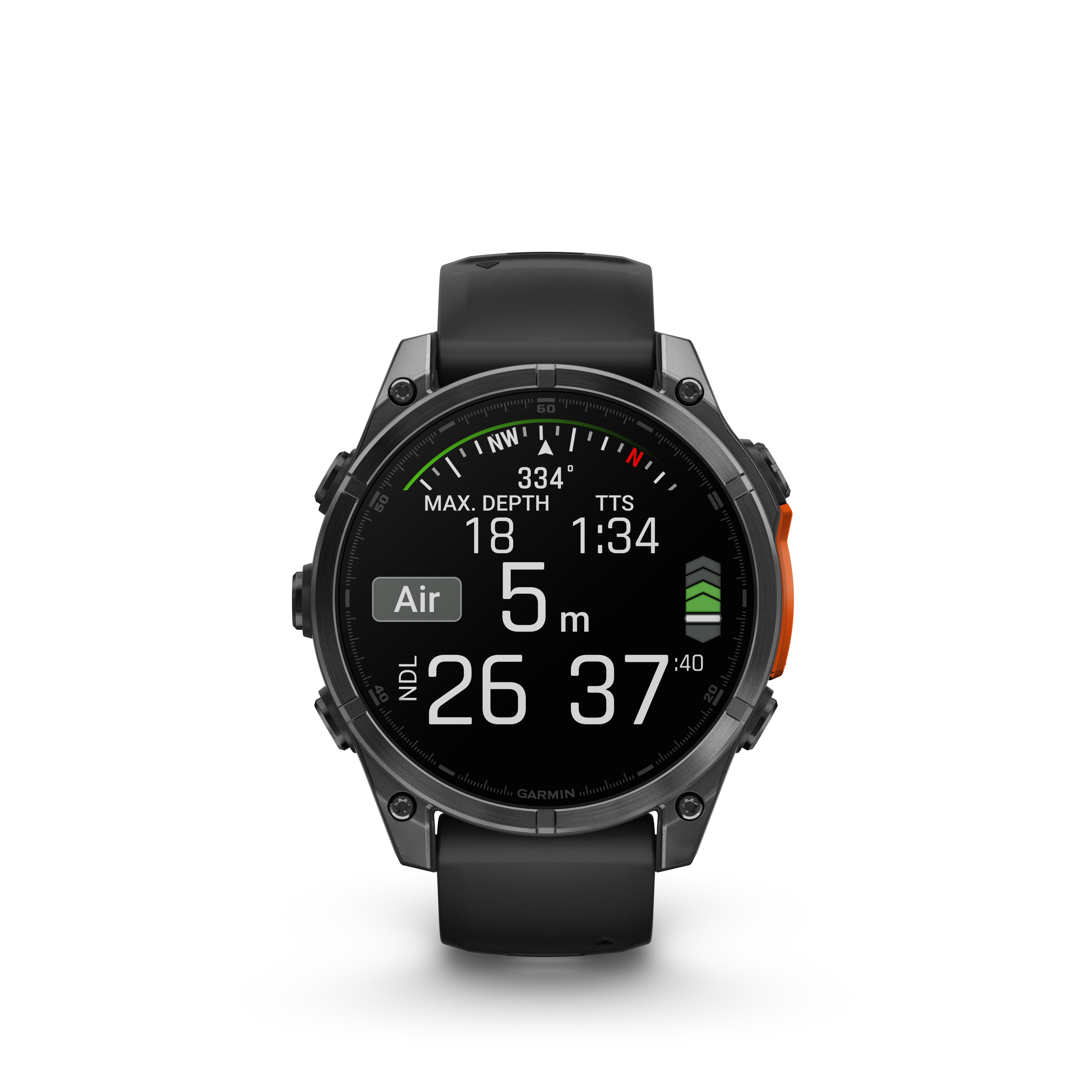 Fenix 8 Amoled Slate Gray With Black Silicone Band 47 MM