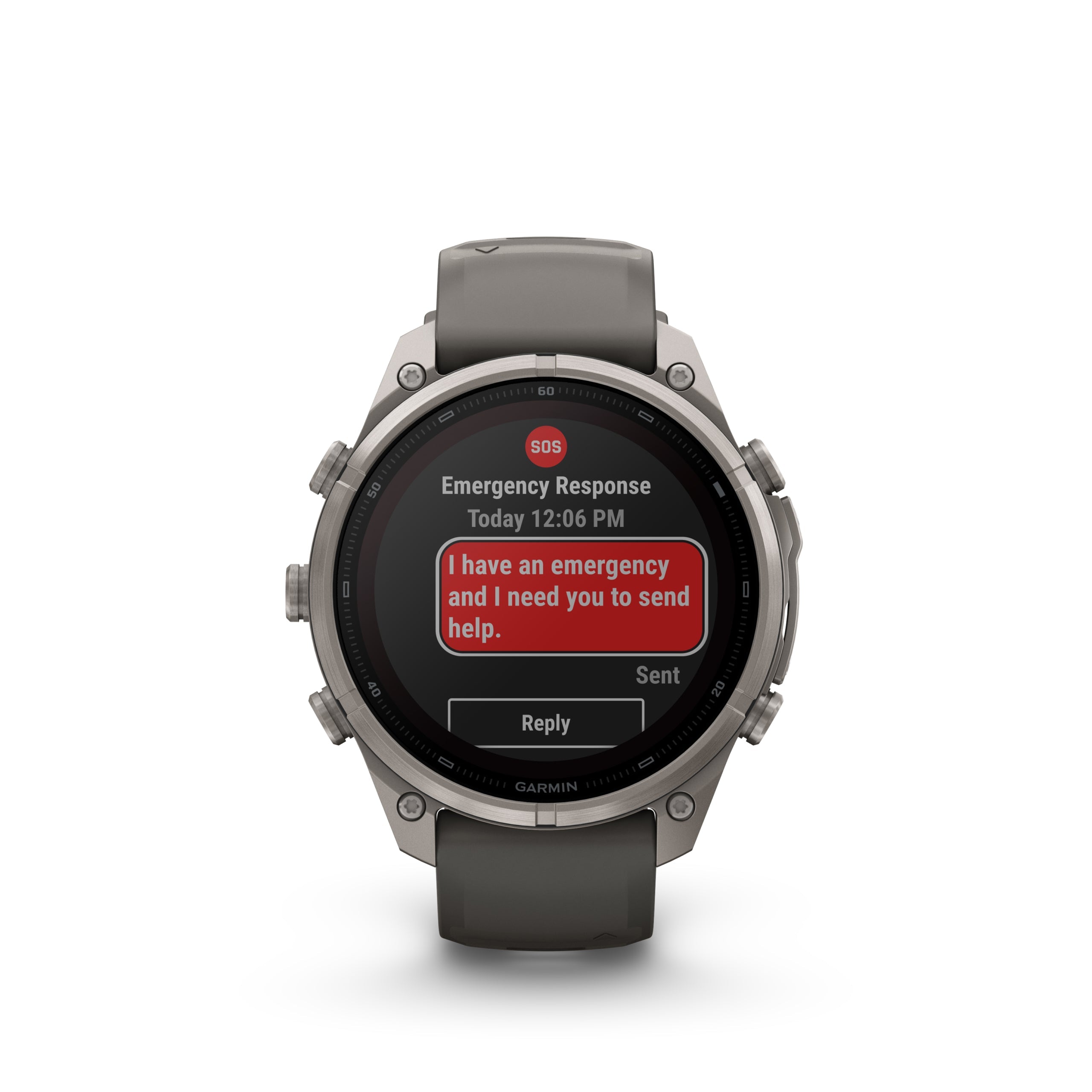 Fenix 9 Amoled Titanium With Pebble Gray Silicon Band 43 MM