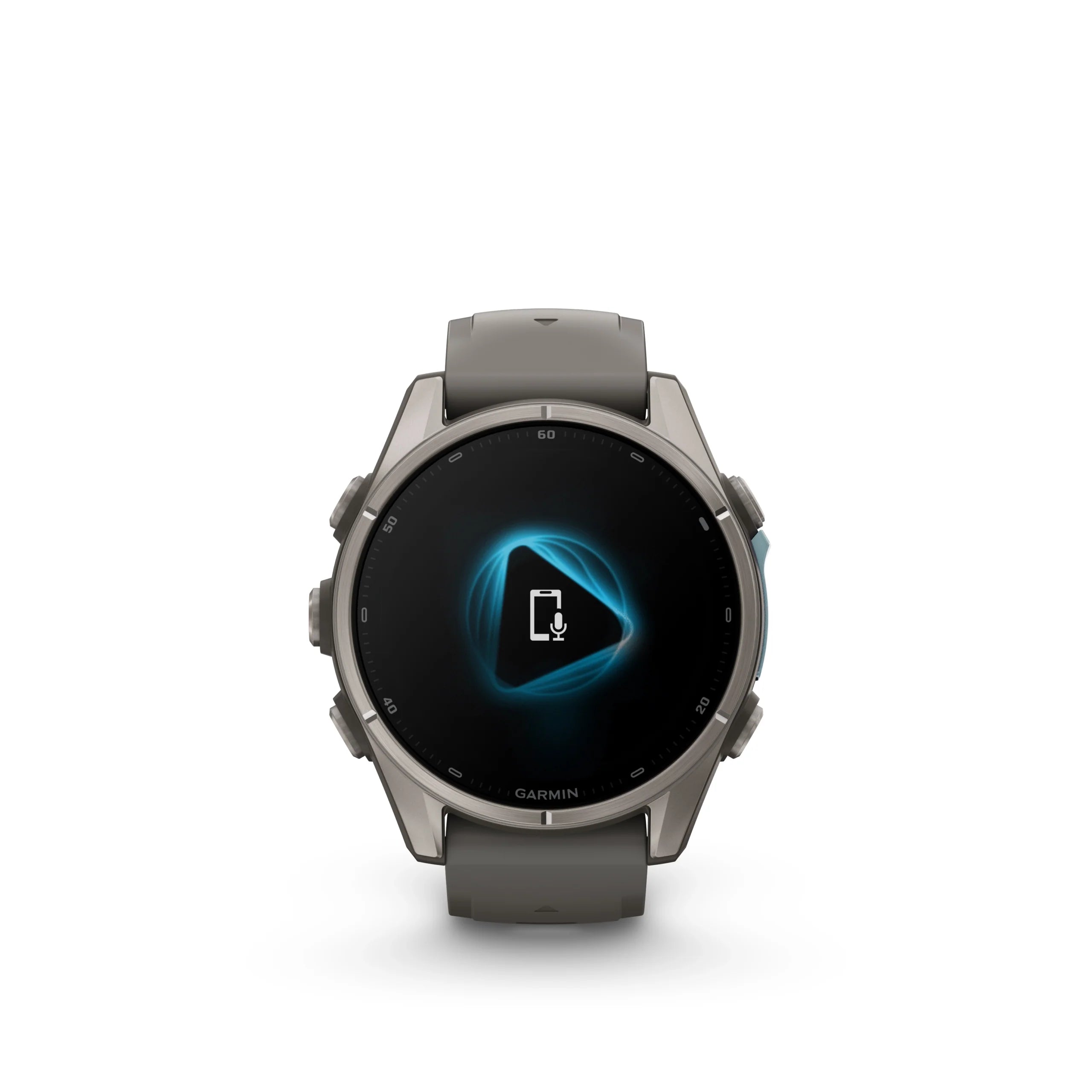 Fenix 9 Amoled Titanium With Pebble Gray Silicon Band 43 MM