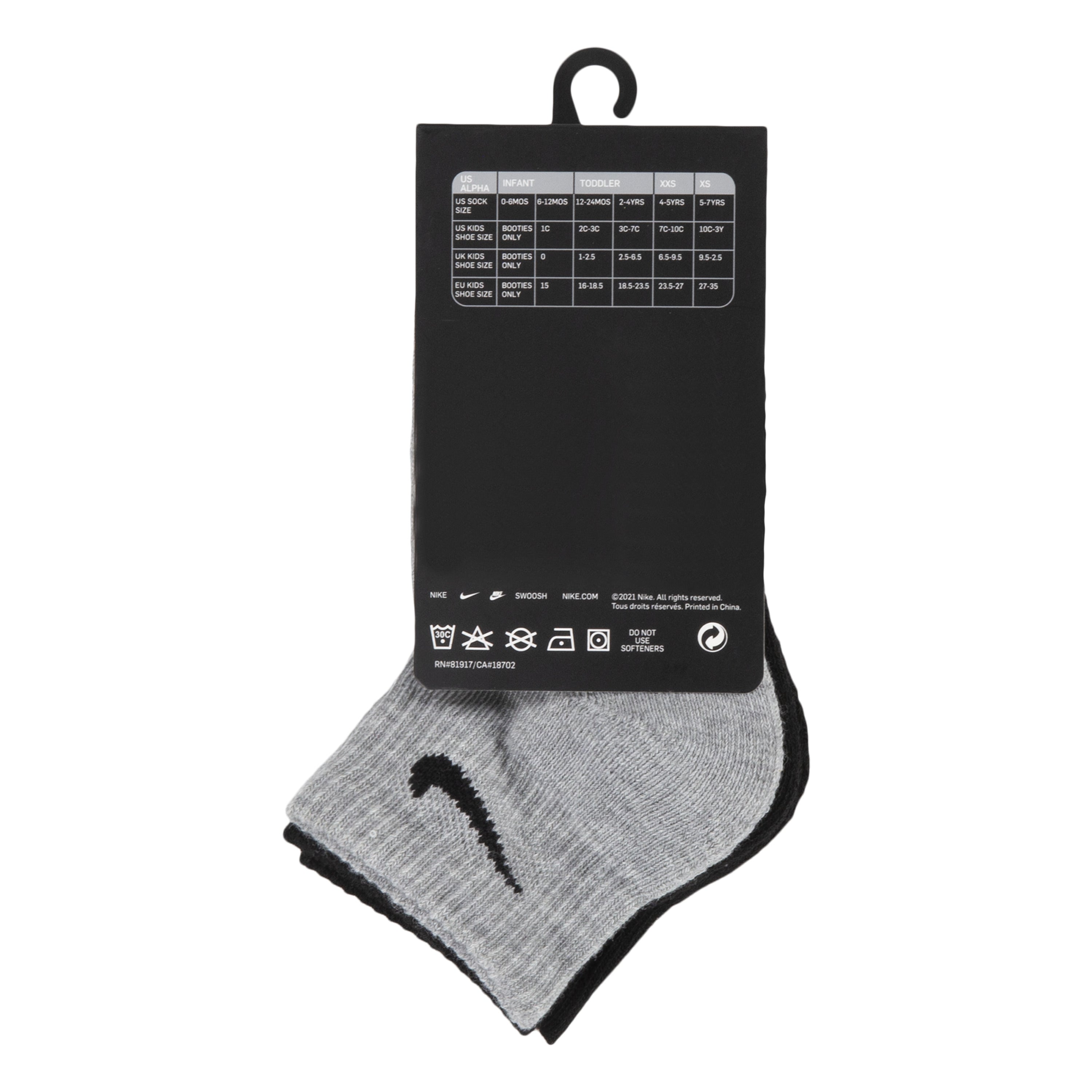 3 Pack Kids Basic Quarter Socks