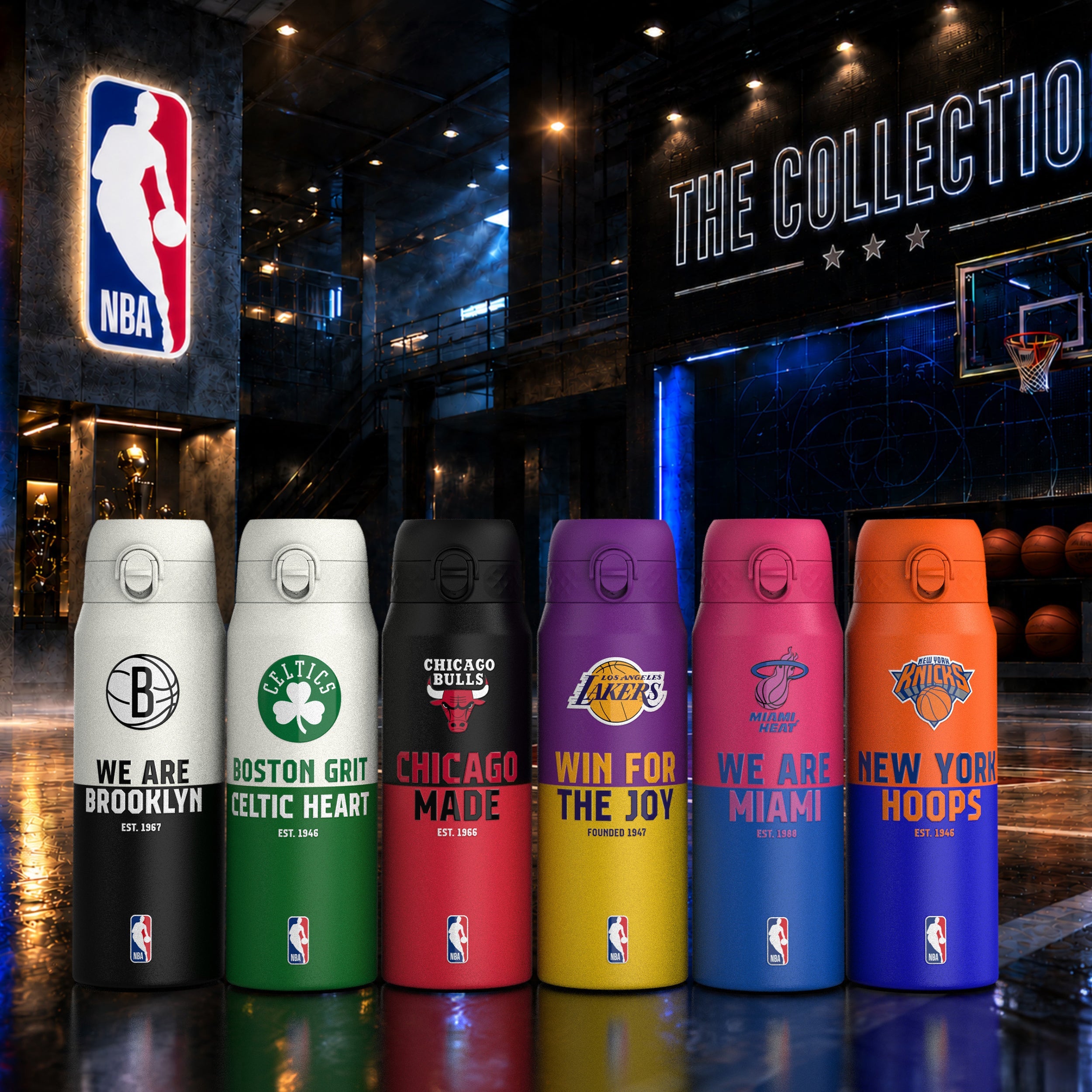 Brooklyn Nets 50 Series 750ml Insulated Water Bottle