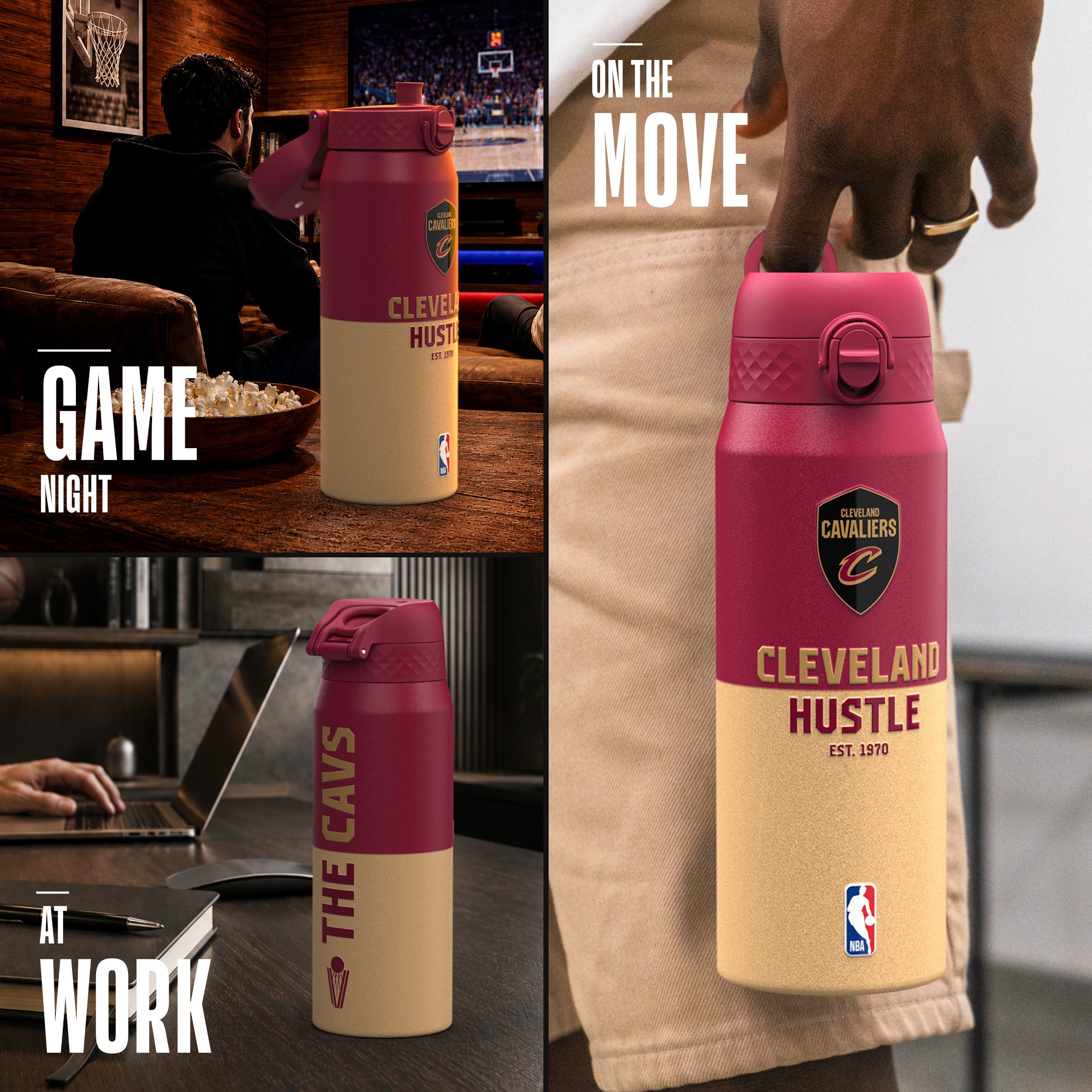 Cleveland Cavaliers 50 Series 750ml Insulated Water Bottle