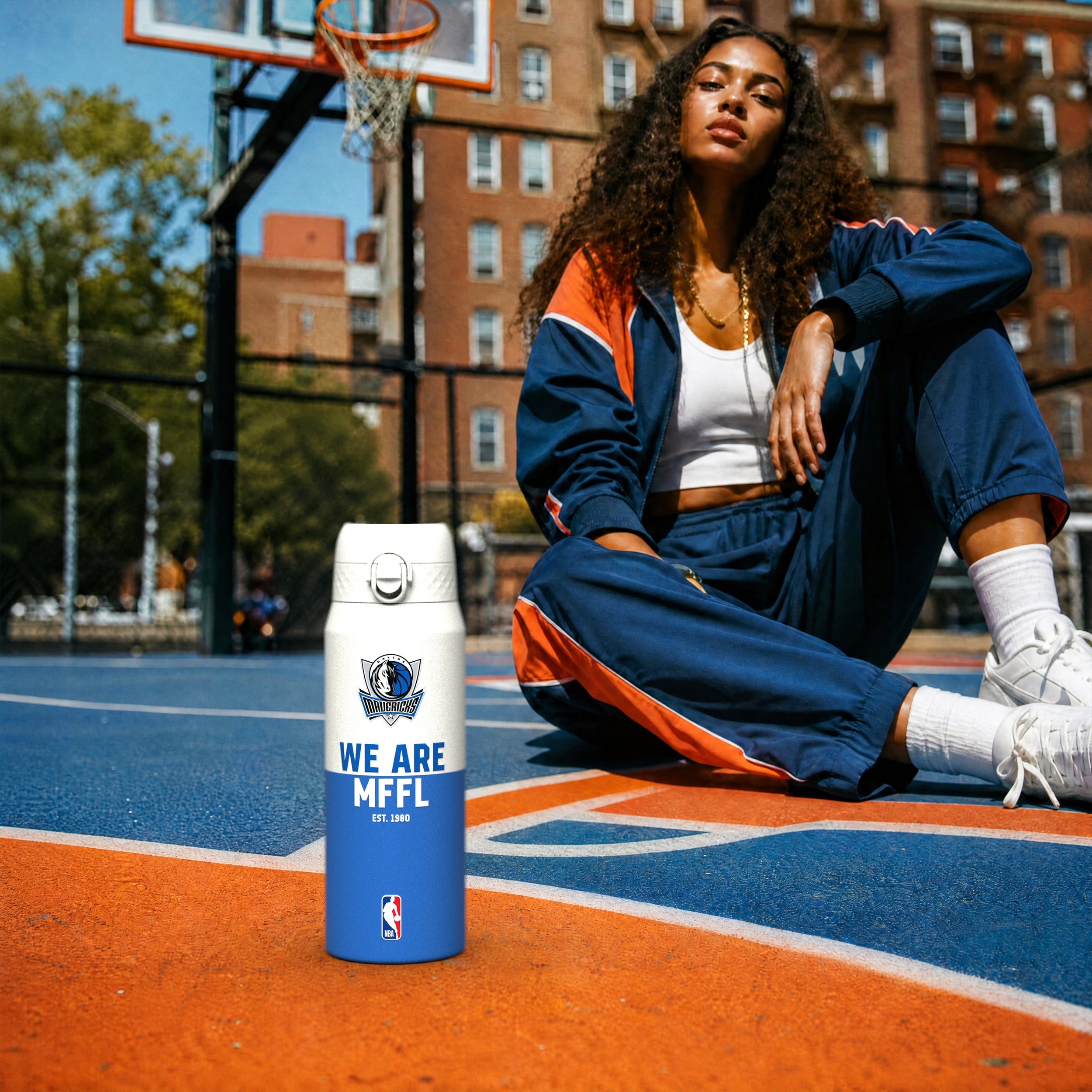 Dallas Mavericks 50 Series 750ml Insulated Water Bottle