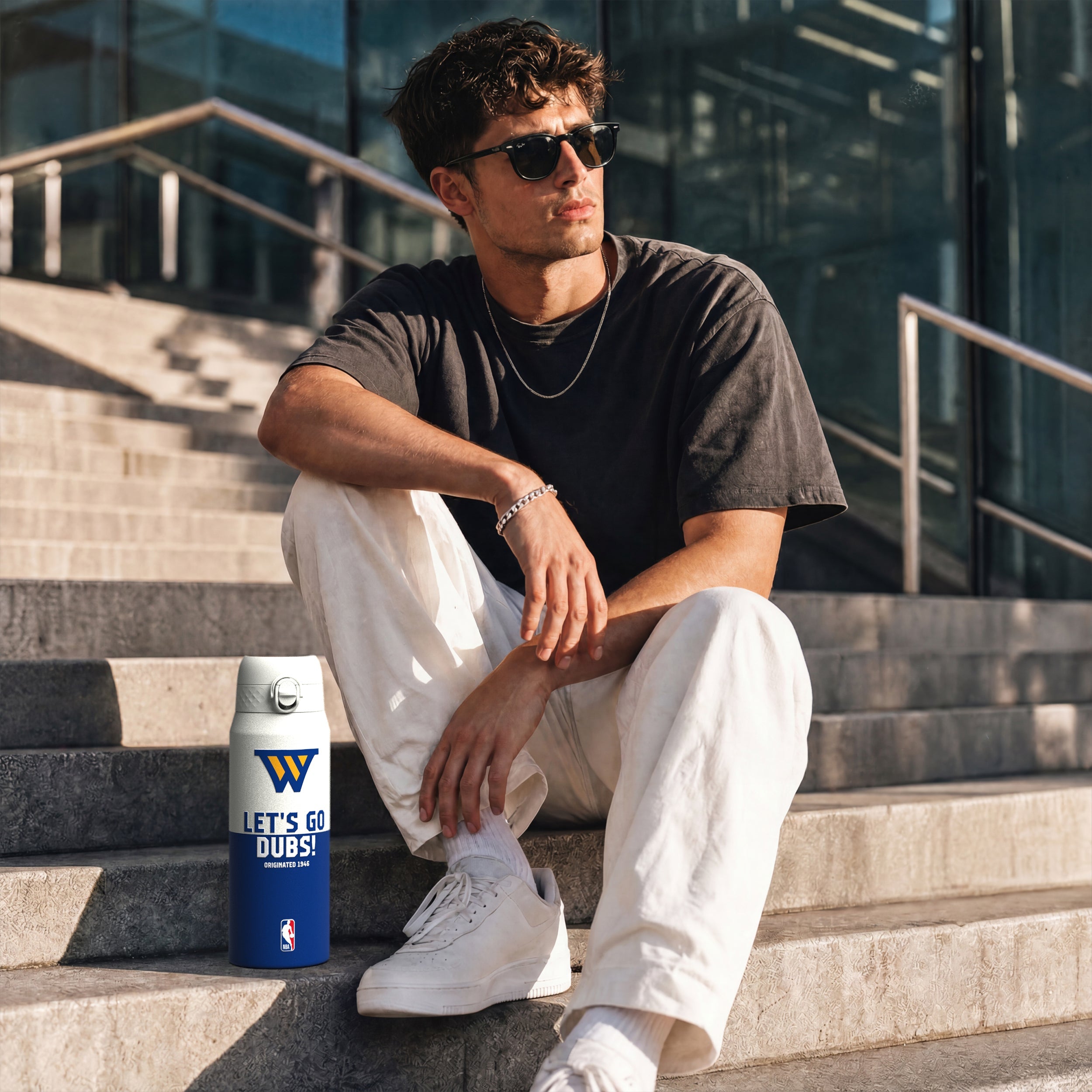 Golden State Warriors 50 Series 750ml Insulated Water Bottle