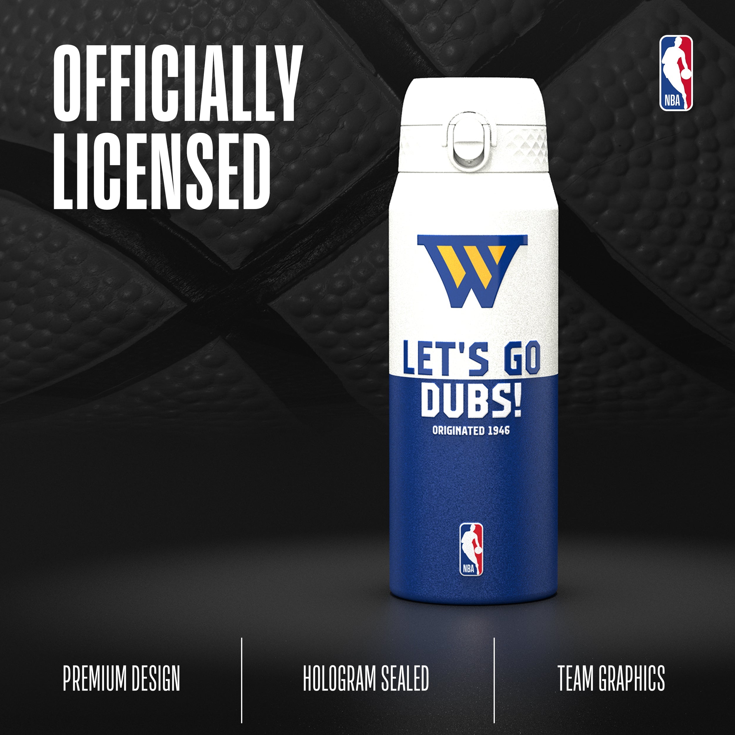 Golden State Warriors 50 Series 750ml Insulated Water Bottle