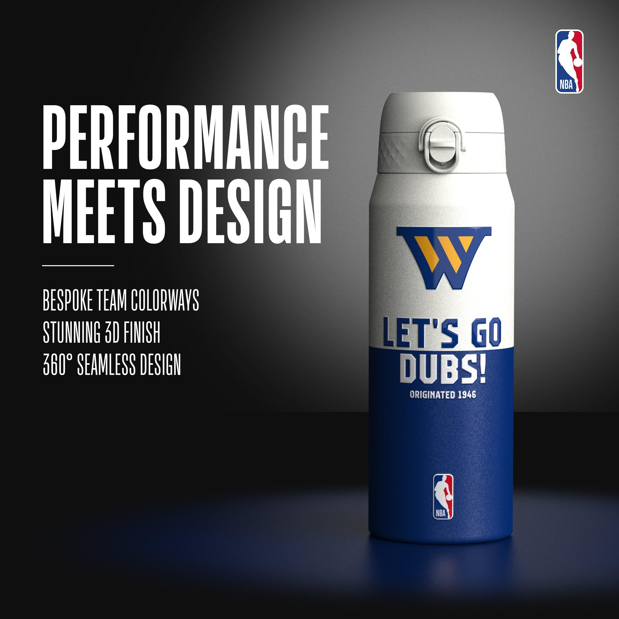 Golden State Warriors 50 Series 750ml Insulated Water Bottle