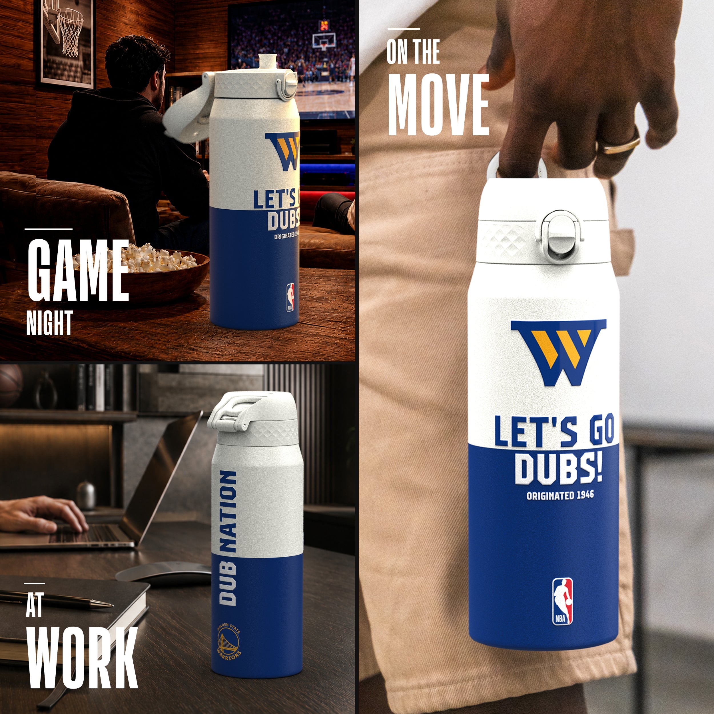 Golden State Warriors 50 Series 750ml Insulated Water Bottle