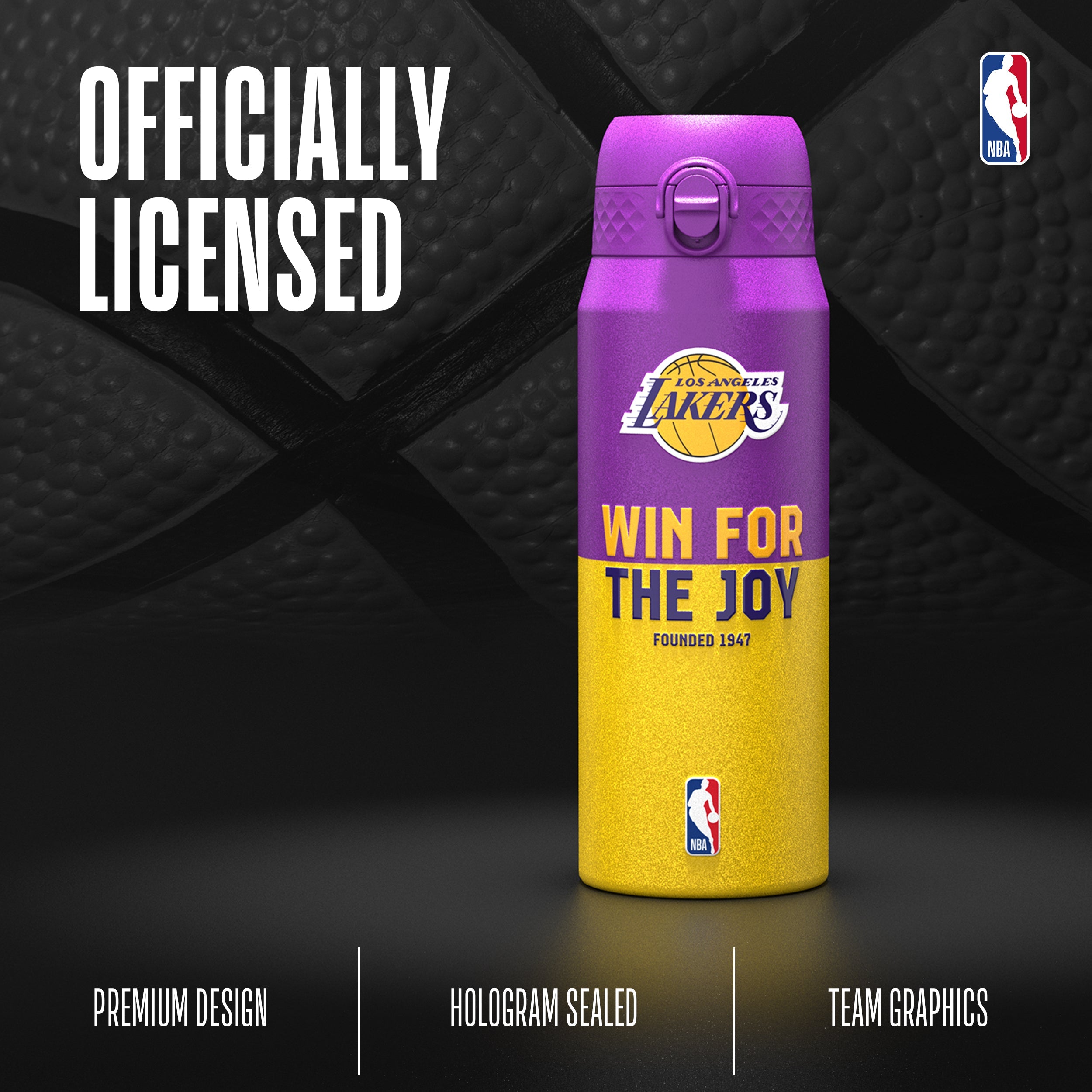 Los Angeles Lakers 50 Series 750ml Insulated Water Bottle