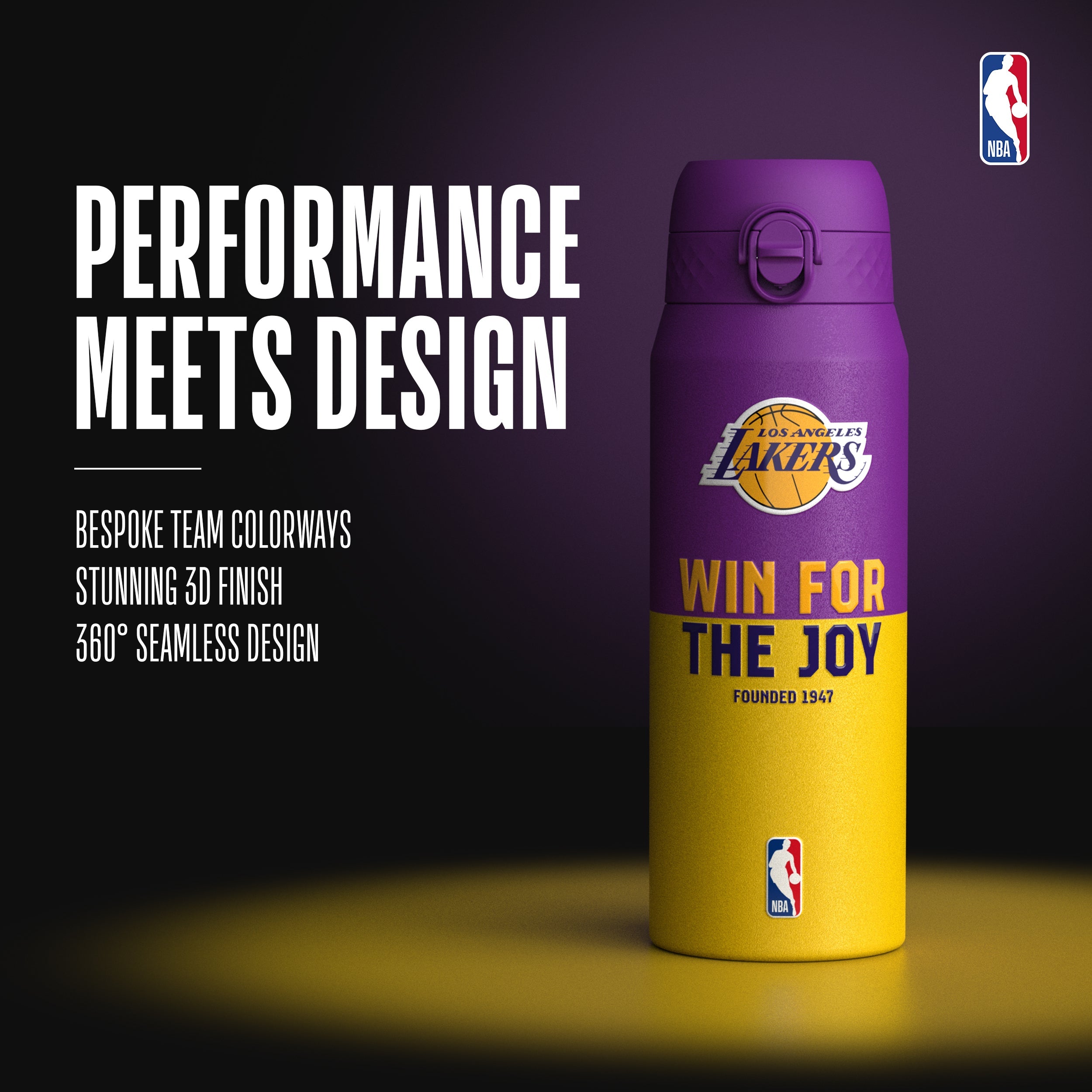 Los Angeles Lakers 50 Series 750ml Insulated Water Bottle