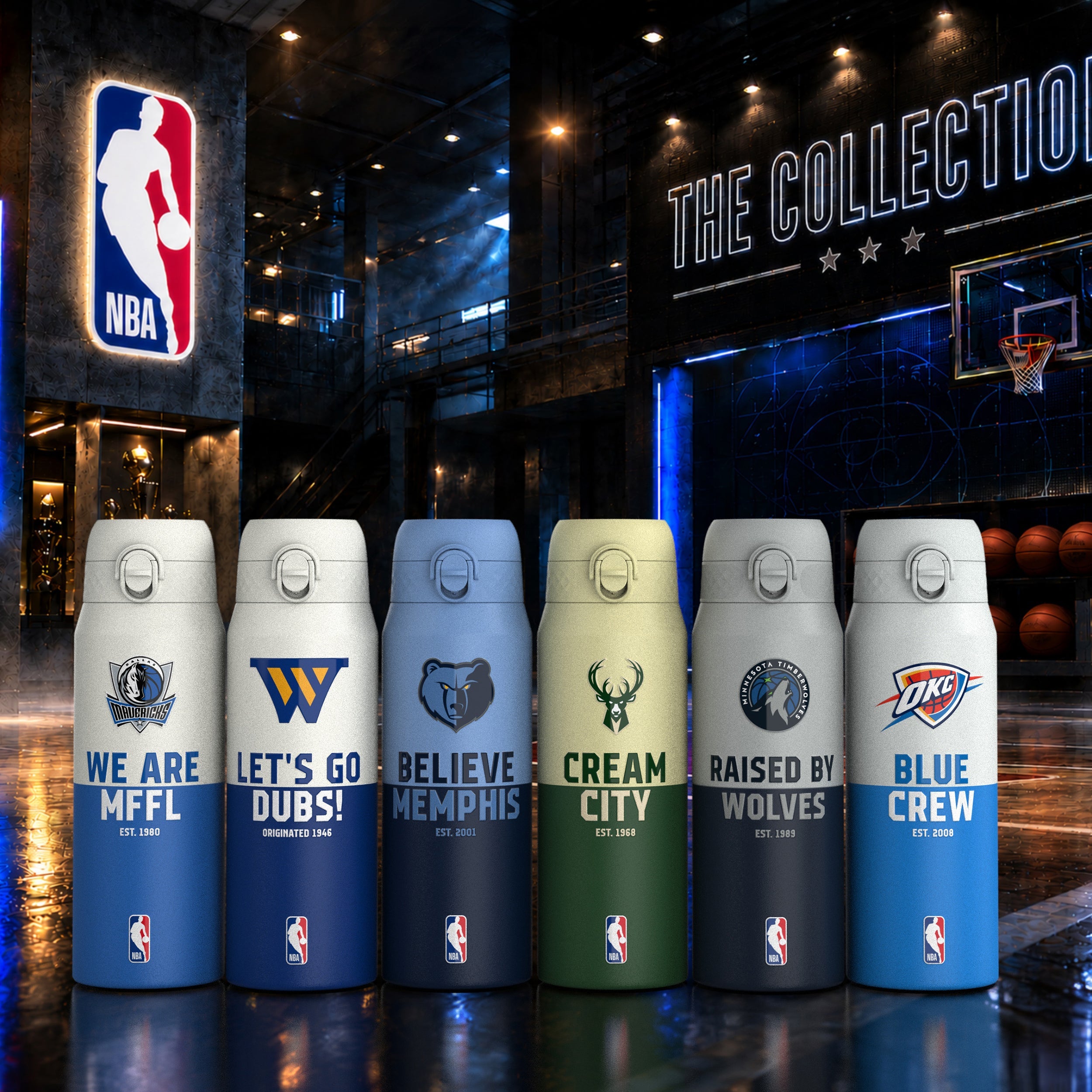 Memphis Grizzlies 50 Series 750ml Insulated Water Bottle
