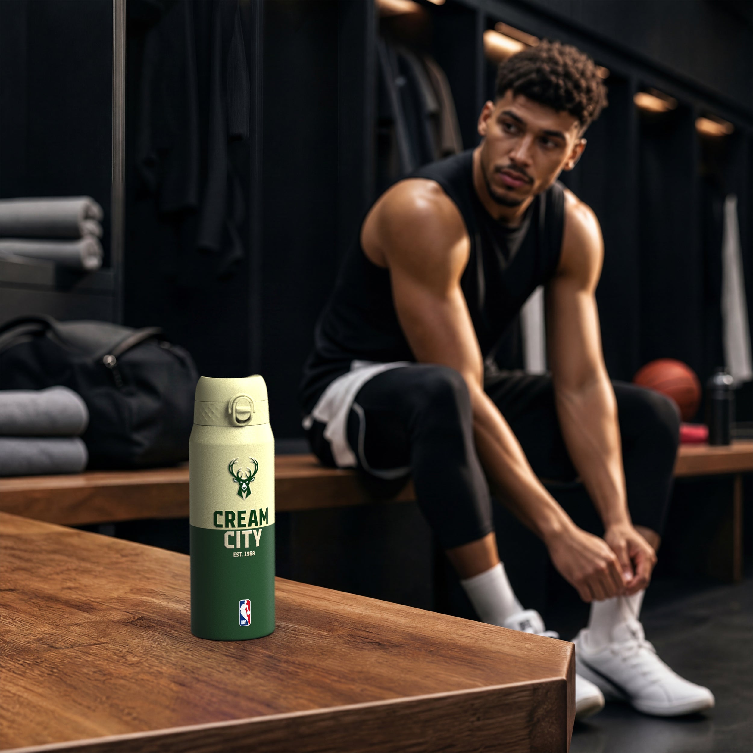 Milwaukee Bucks 50 Series 750ml Insulated Water Bottle