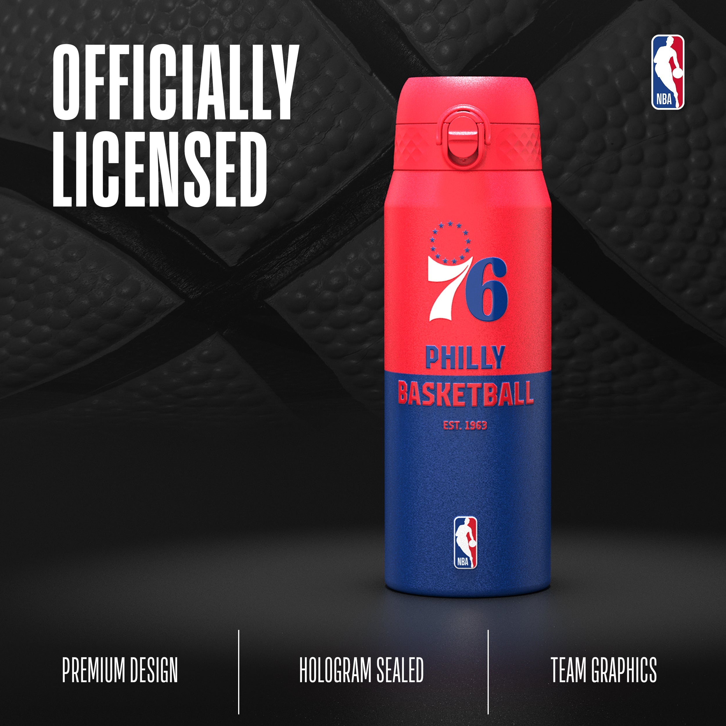 Philadelphia 76ers 50 Series 750ml Insulated Water Bottle