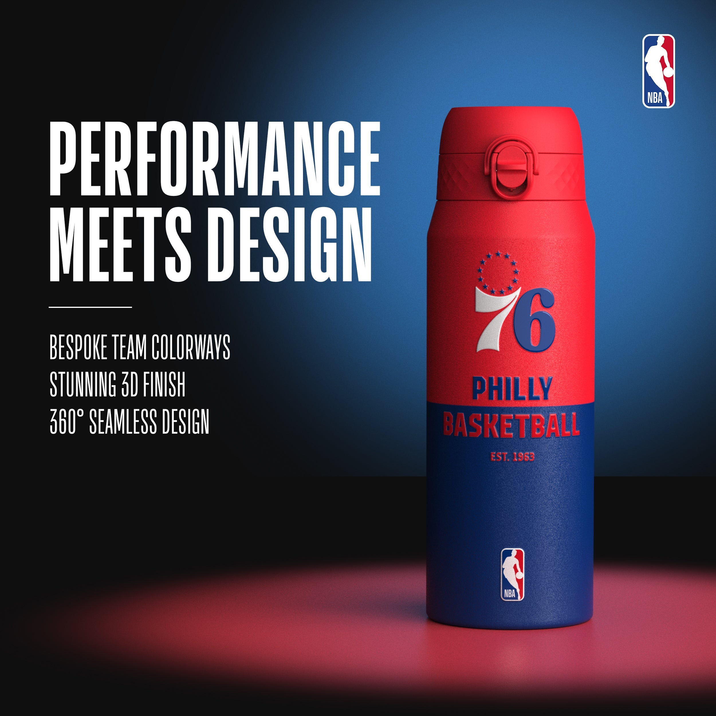 Philadelphia 76ers 50 Series 750ml Insulated Water Bottle