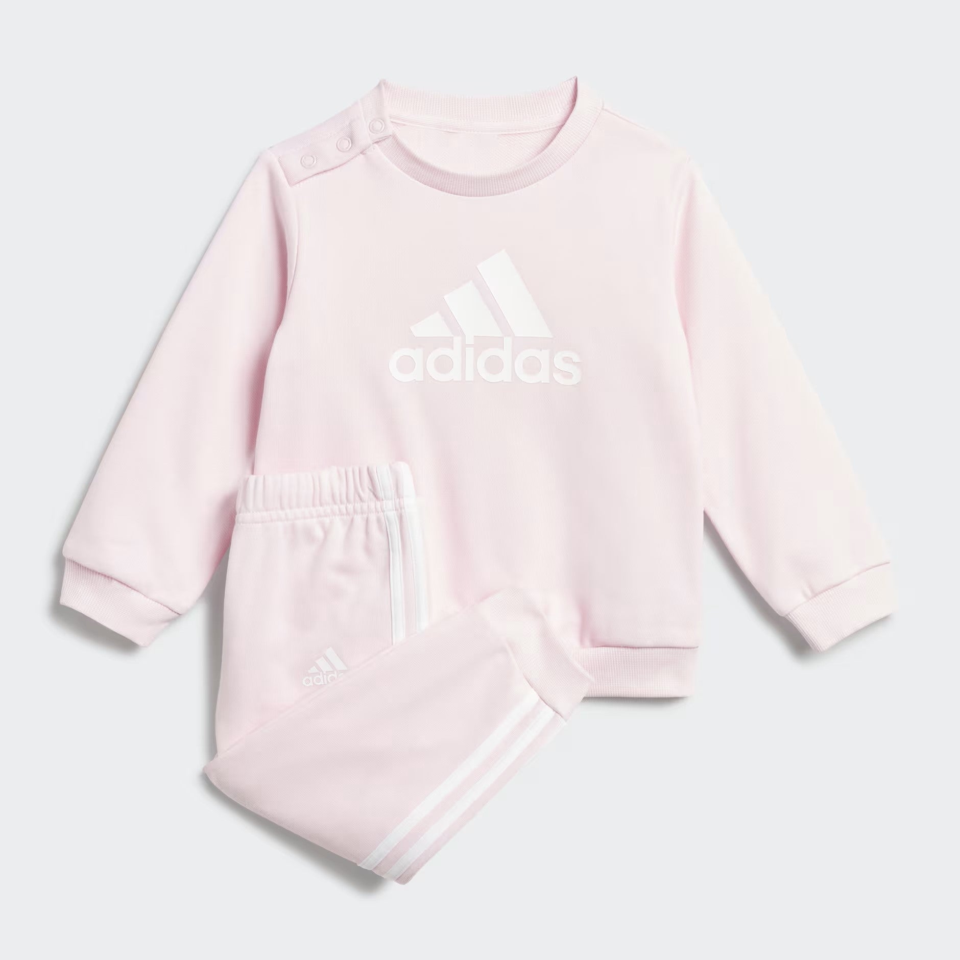 Girls Badge of Sport Logo French Terry Sweatshirt Pant Set
