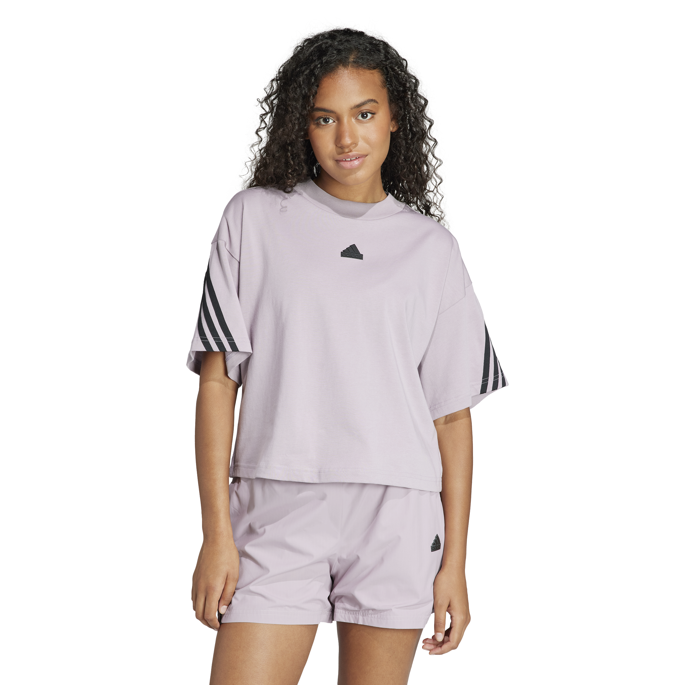 Womens Future Icon 3 Stripes Short Sleeve T-Shirt