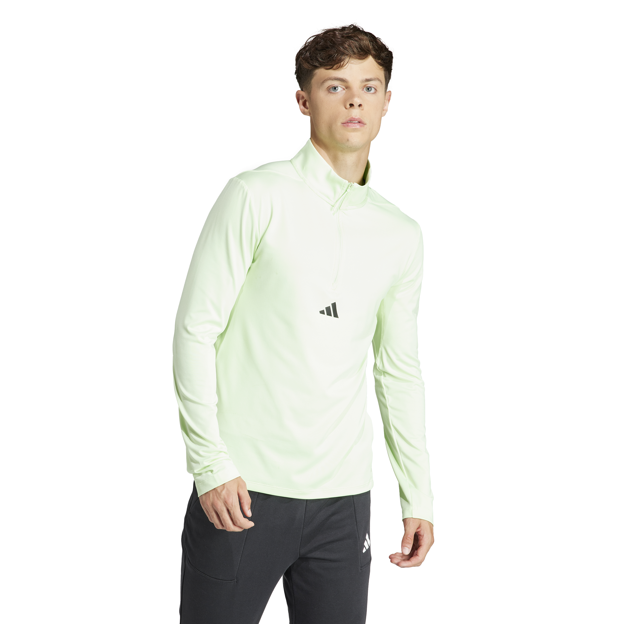 Mens Workout 1/4 Zip Longsleeve Top