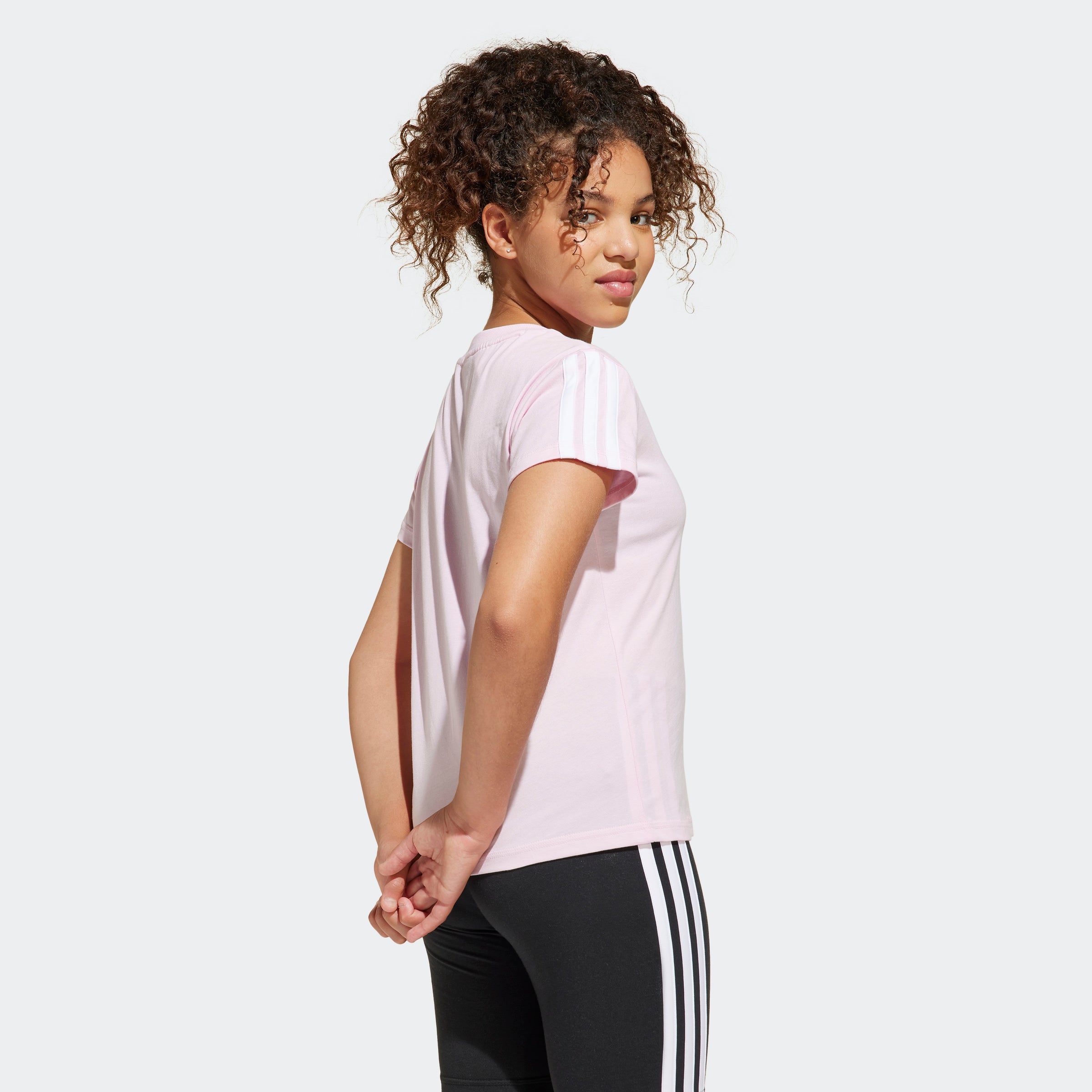 Girls Training Essentials 3-Stripes Tee