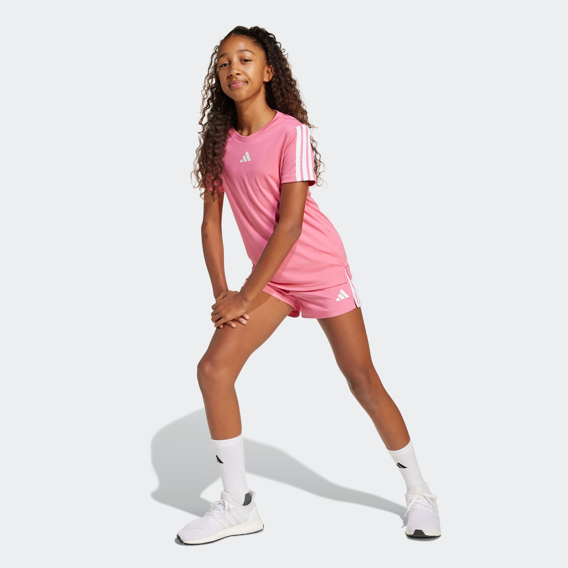 Girls Training Essentials 3-Stripes Tee