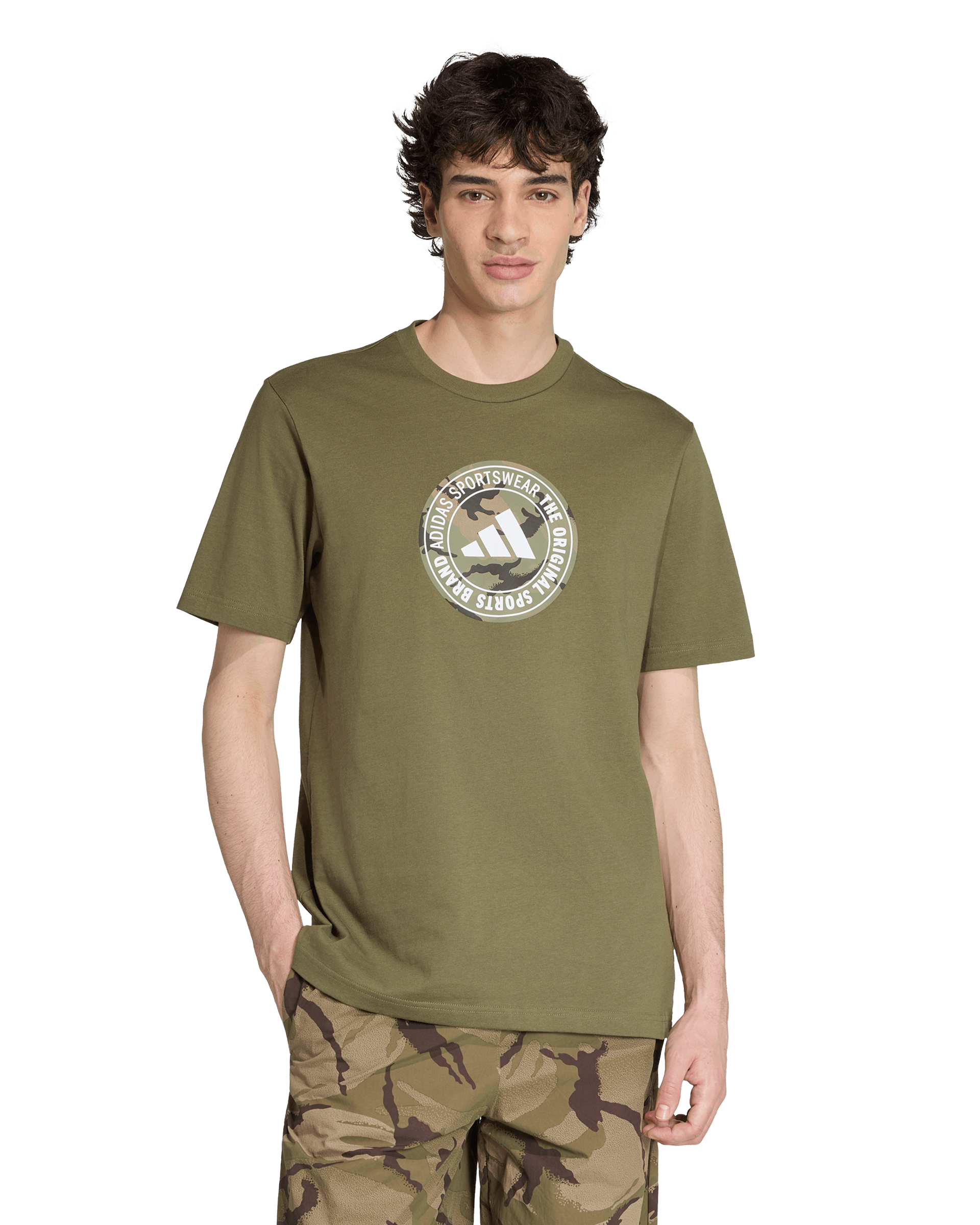 Mens Camo Circle Short Sleeve T-Shirt