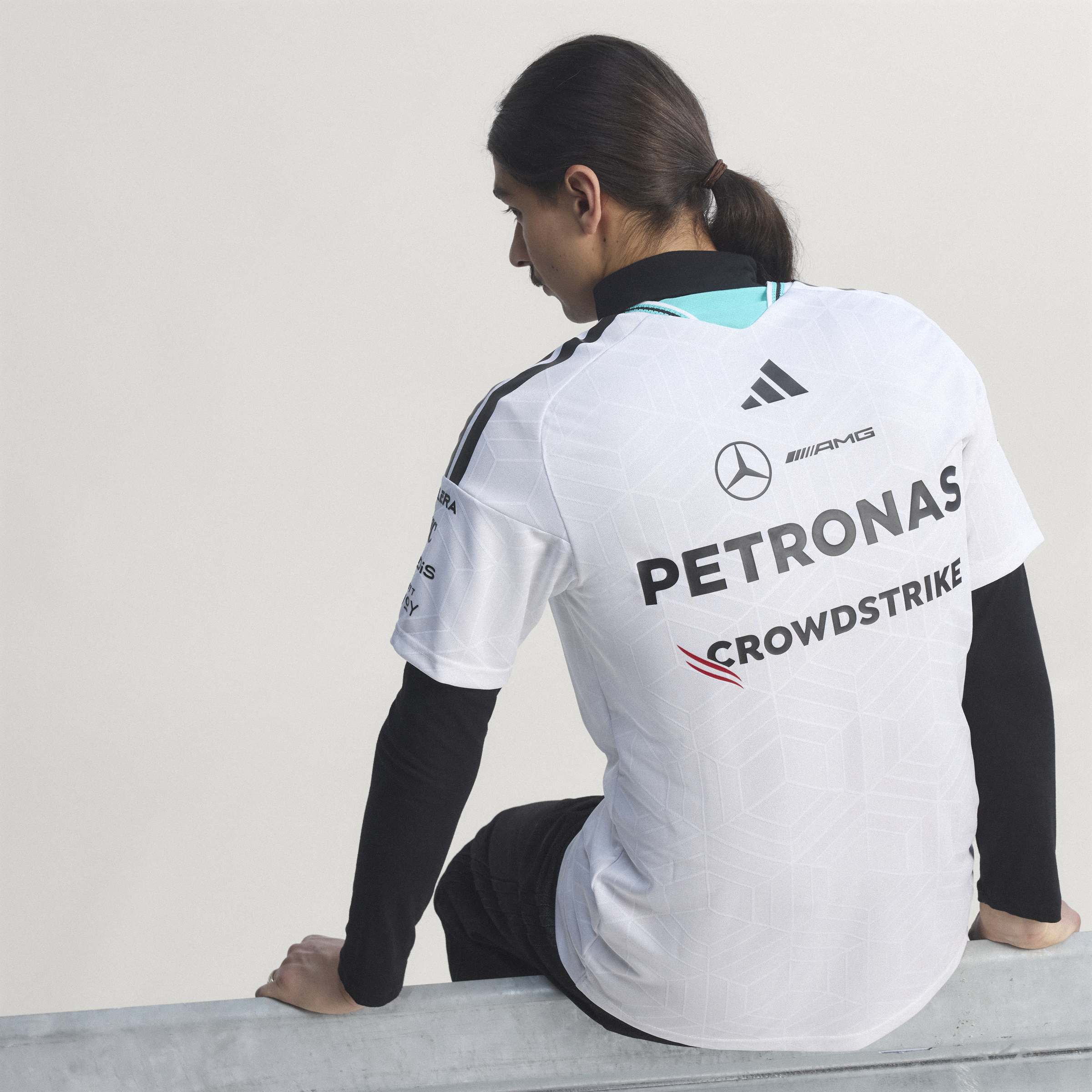 Mens Mercedes AMG F1 Drivers Replica Shirt