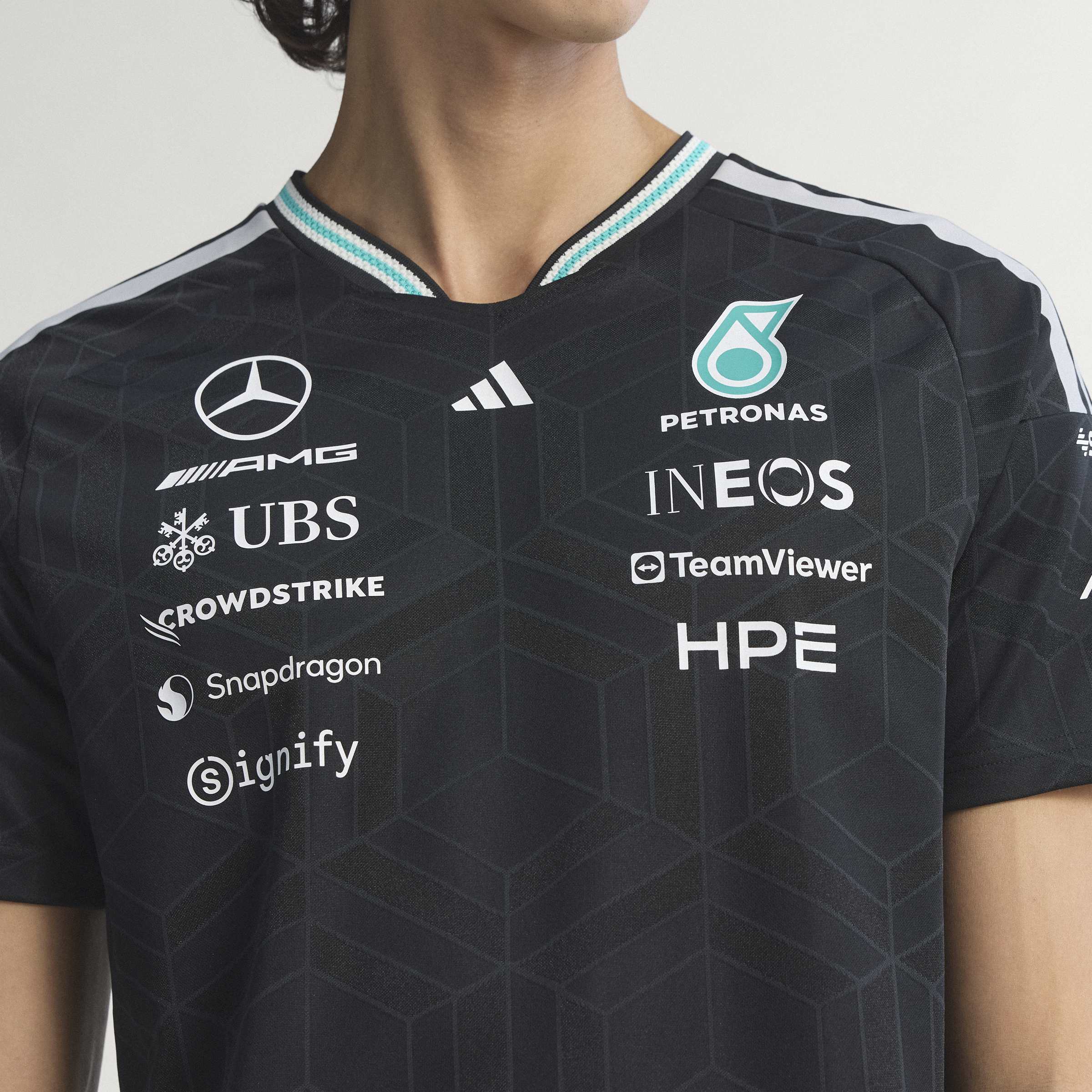 Mens Mercedes AMG F1 Drivers Replica Shirt