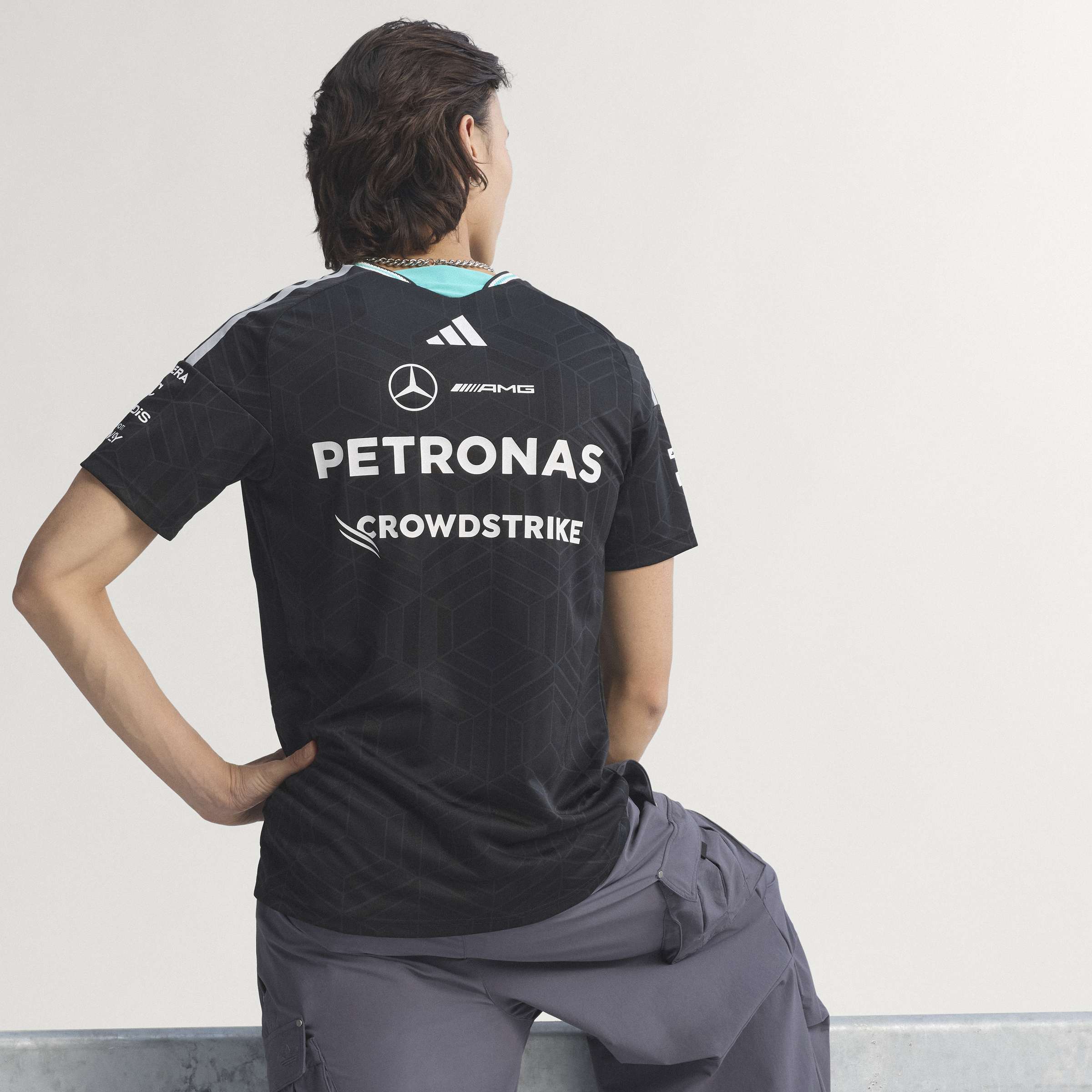 Mens Mercedes AMG F1 Drivers Replica Shirt