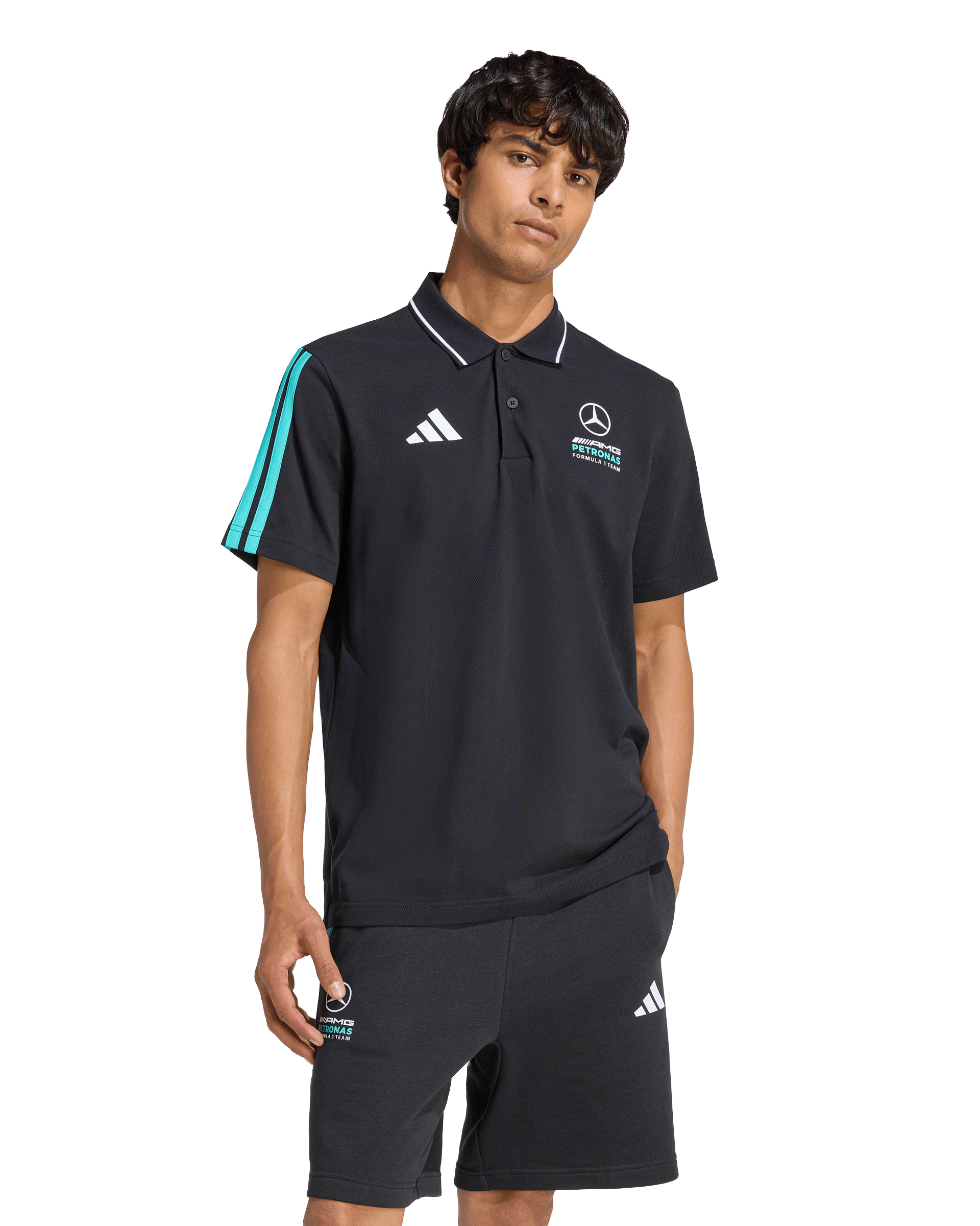 Mens Mercedes Amg F1 Dna Polo Shirt