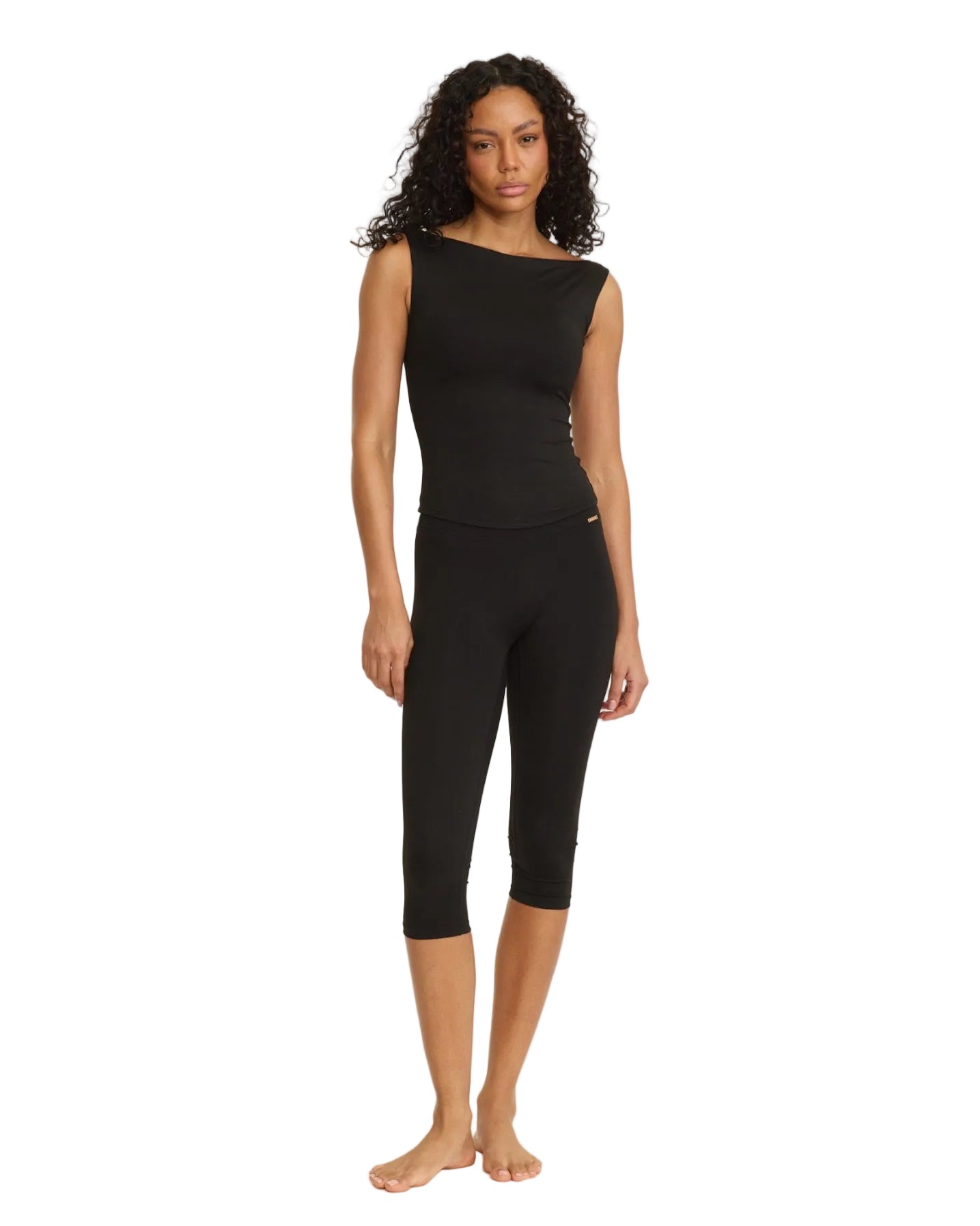 Womens Yoga Karolina Boatneck Tank Top