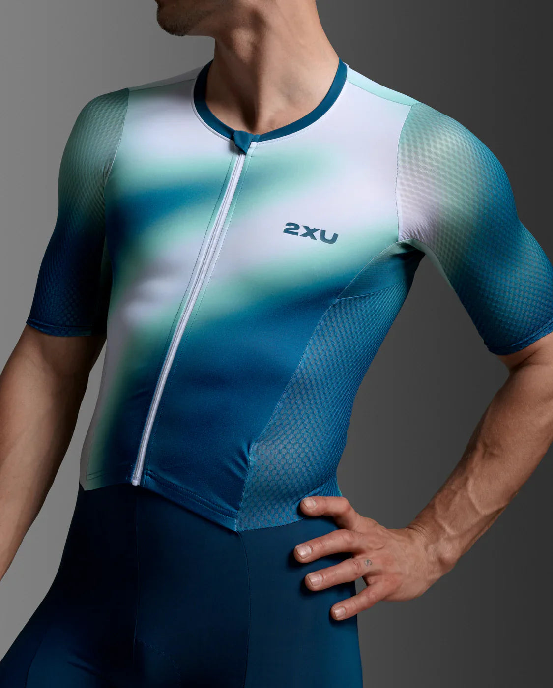 Mens Aero Hex Sleeved TriSuit