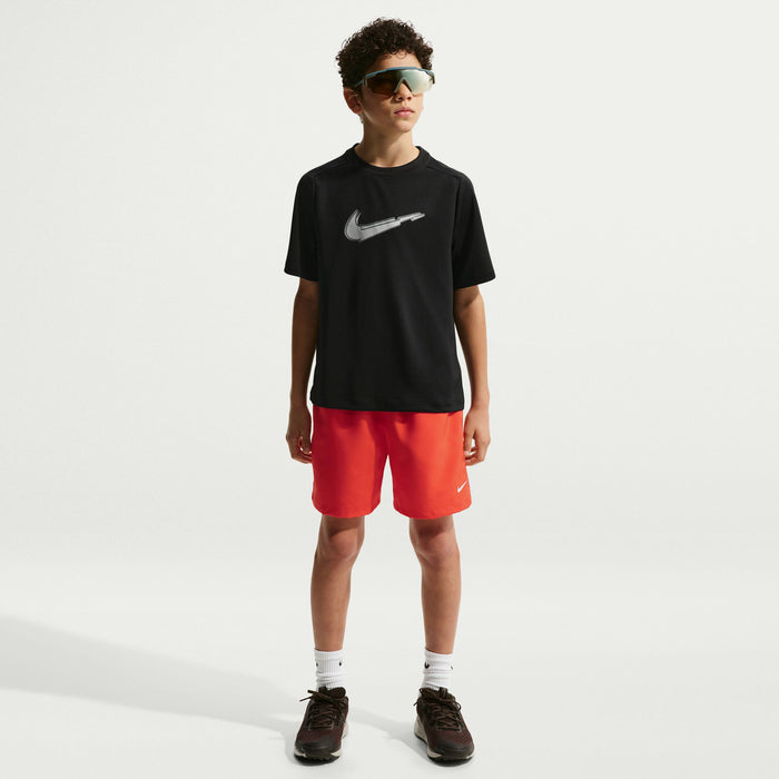 Kids Boys Weft Mesh Training Short Sleeve T-shirt