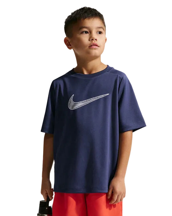Junior Boys Training Dri Fit Big Logo Short Sleeve Tshirt