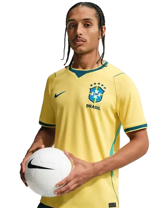 Mens Brazil CBF Home 25/26 Replica Jersey