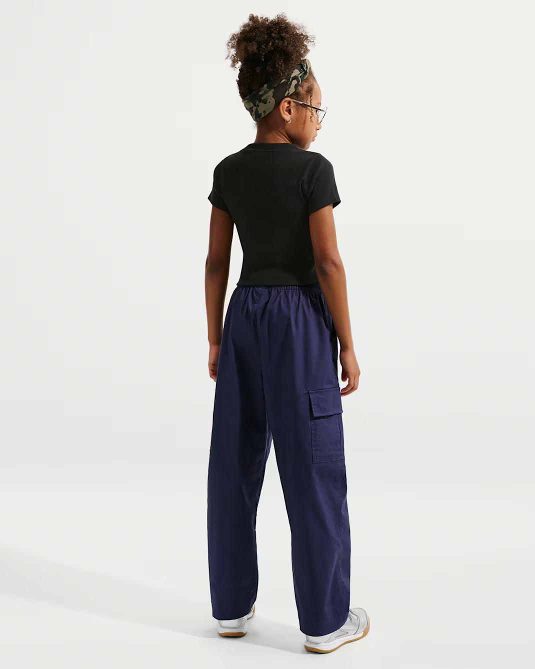 Girls Slim Cropped Ribbed T-Shirt