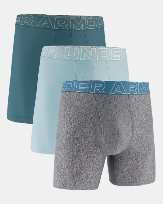 Mens 3 Pack Performance Tech 6 Inch Boxers