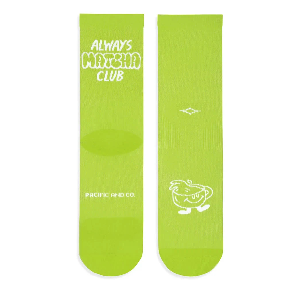 Always Matcha Club Running Socks