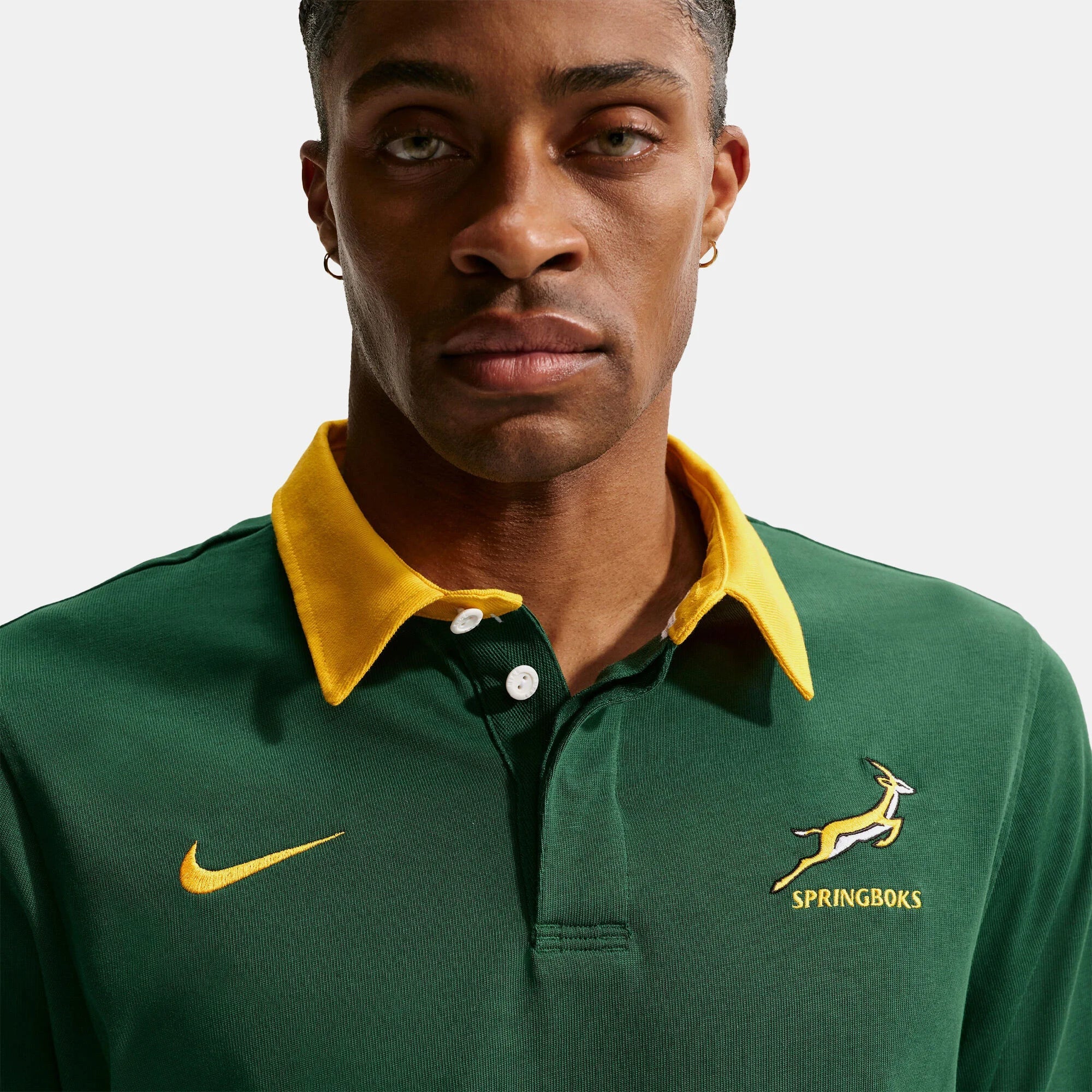 Mens Springboks LS Rugby Shirt