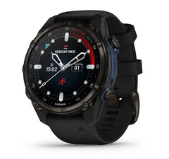 Descent Mk3I 43Mm Carbongrey Titanium Bezel Black Band Watch