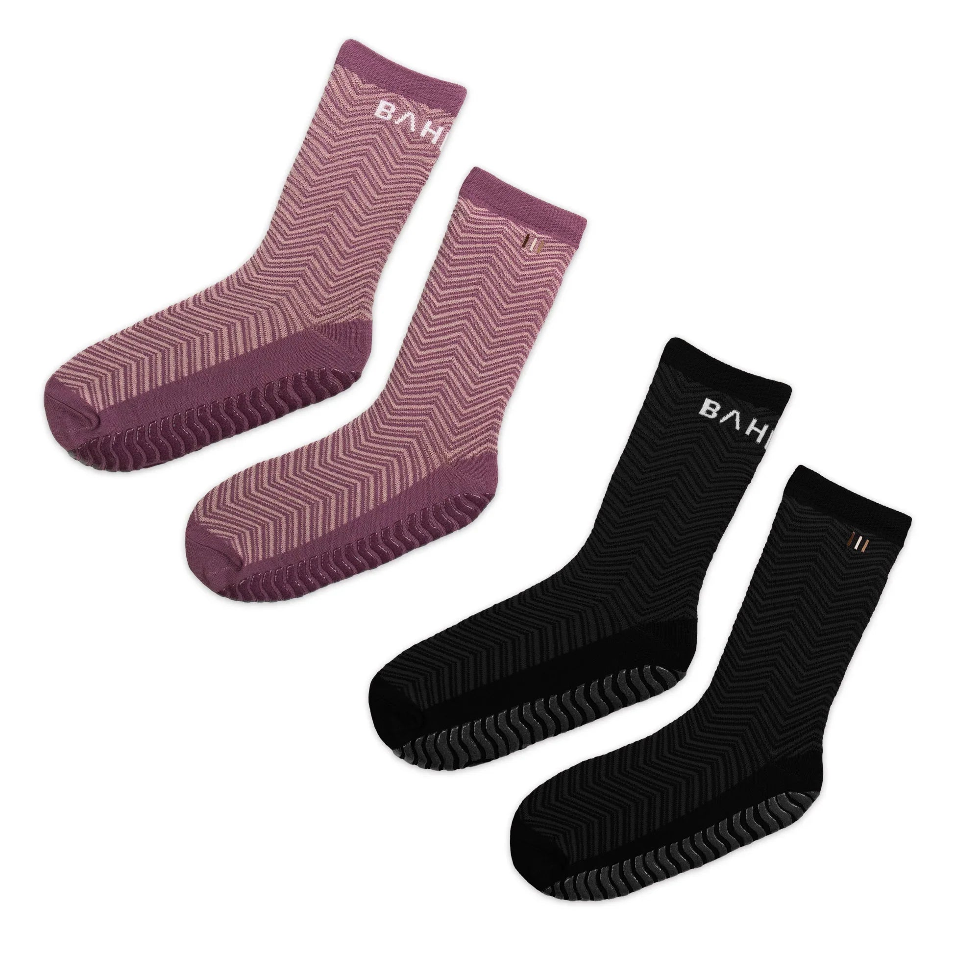 2 Pack Studio Grippy Crew Yoga Socks