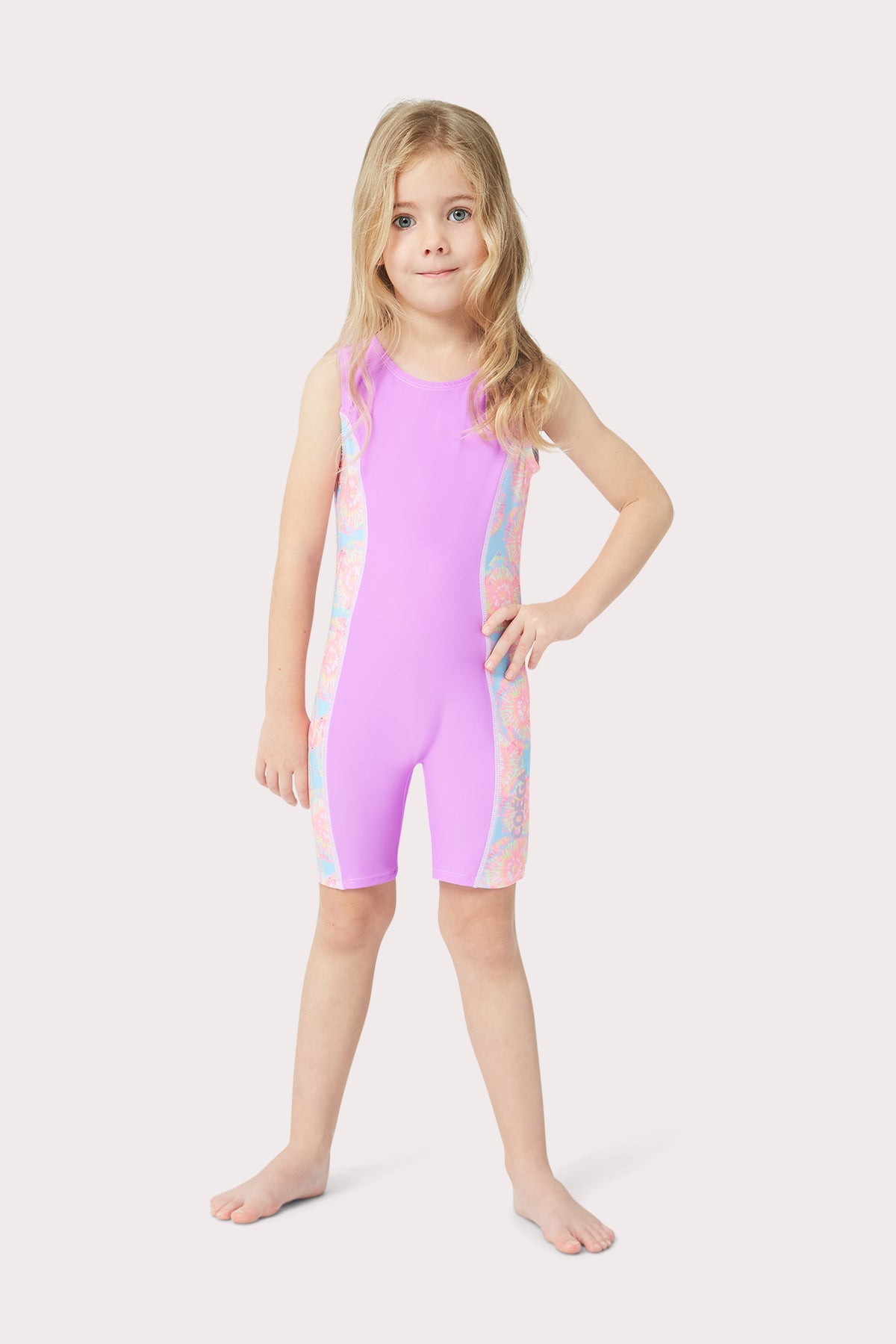 Girls Tie Dye Printed One Piece Legsuit