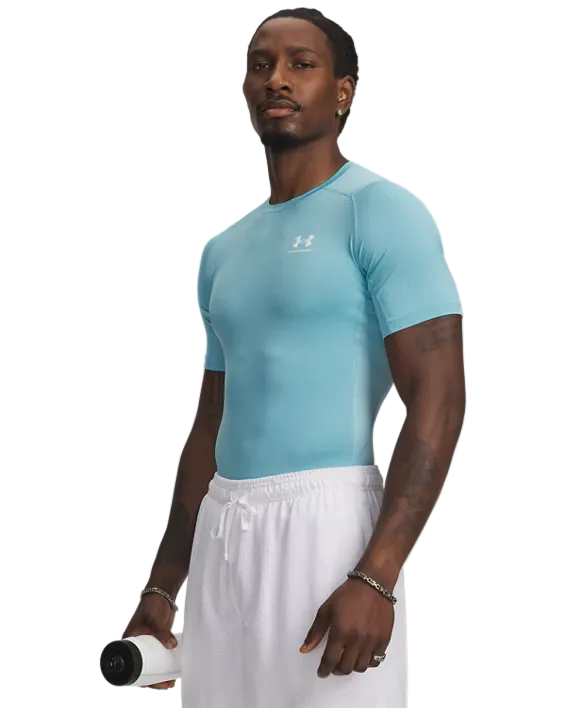 Mens Heatgear Compression Short Sleeve Top