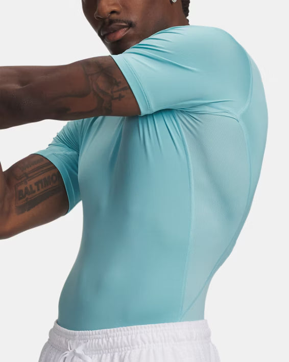 Mens Heatgear Compression Short Sleeve Top